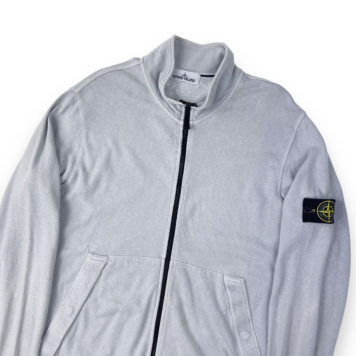 Stone Island Stone Island Light Blue / Grey Full Zip Sweatshirt Size US XXL / EU 58 / 5 - 1 Thumbnail