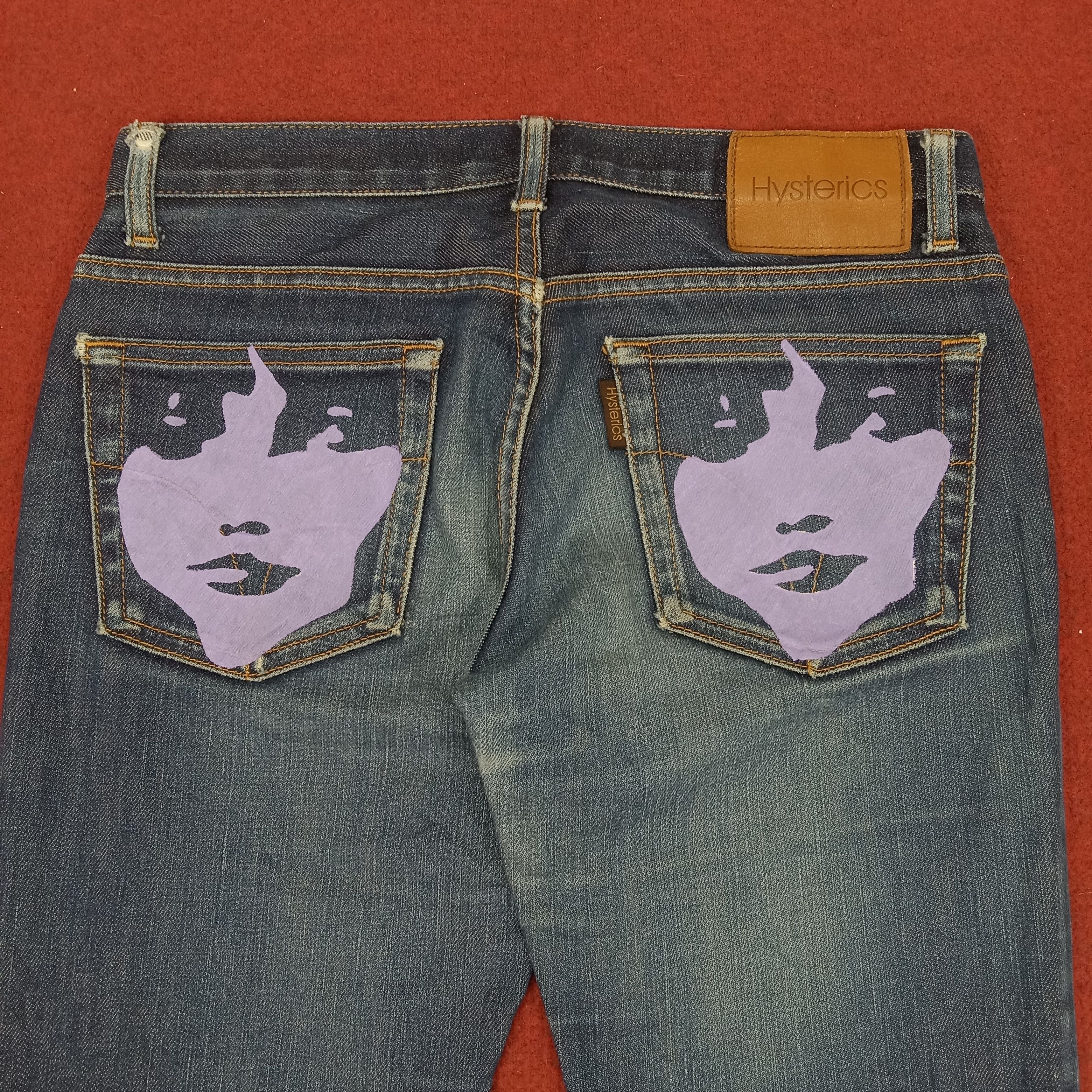 Hysteric Glamour Hysteric Glamour Japanese Streetwear Style Custom Art Jeans Size 29" - 2 Thumbnail