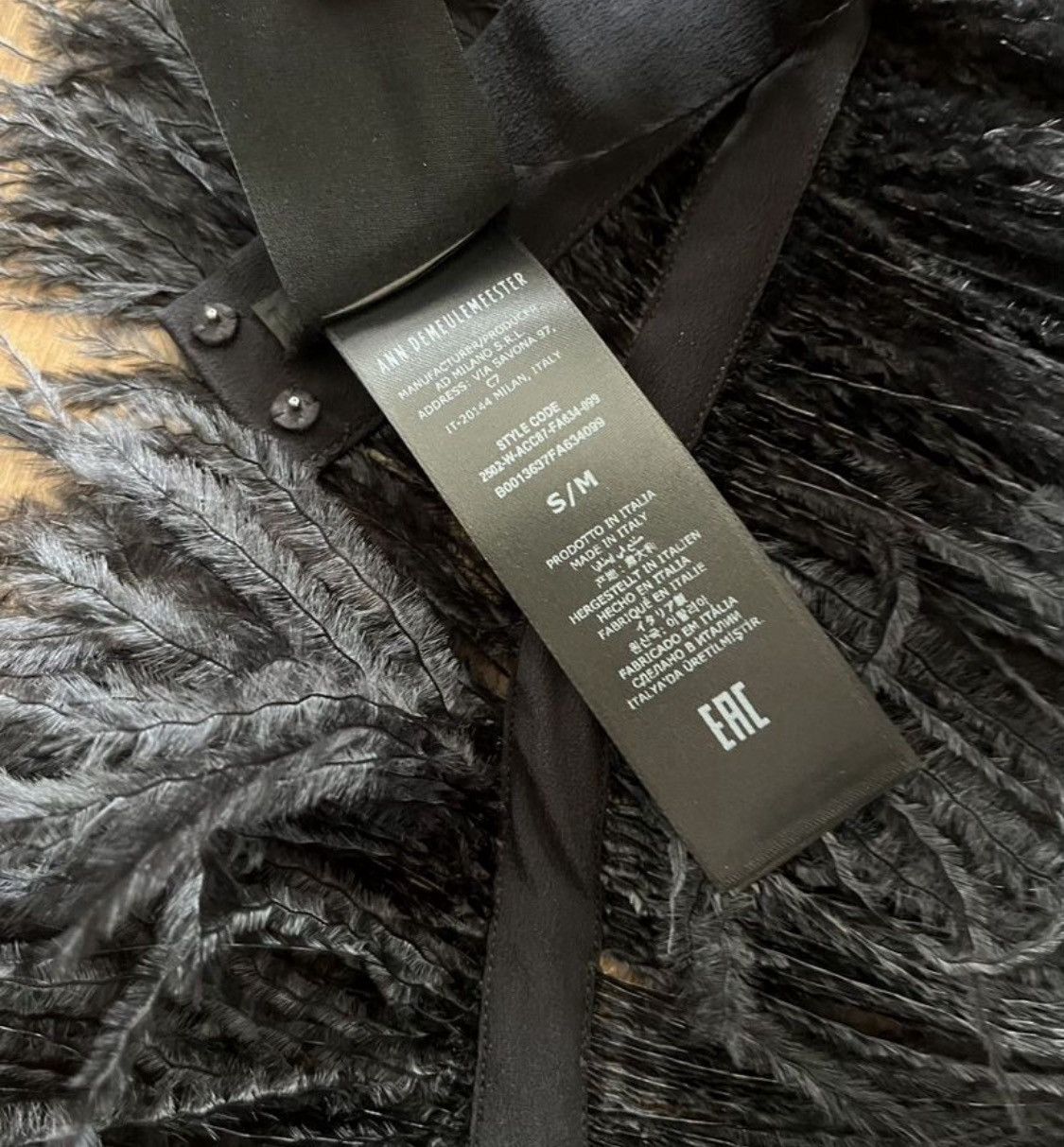 Ann Demeulemeester Ann Demeulemееstеr Runway Black Collar Size ONE SIZE - 6 Thumbnail