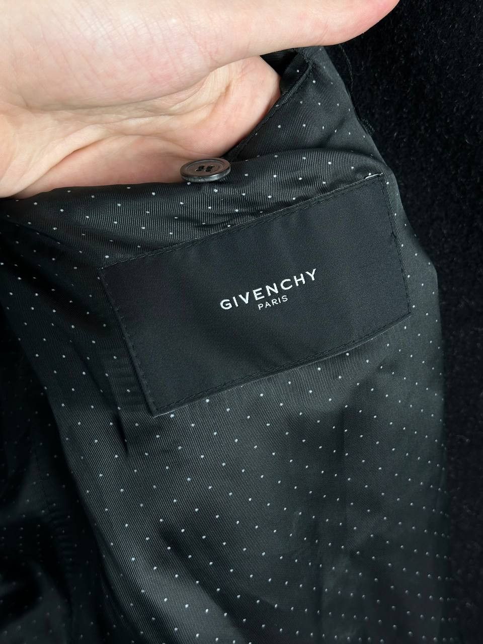 Givenchy GIVENCHY Mohair Double Breasted WOOL LONG Black COAT Size L Size US L / EU 52-54 / 3 - 9 Thumbnail