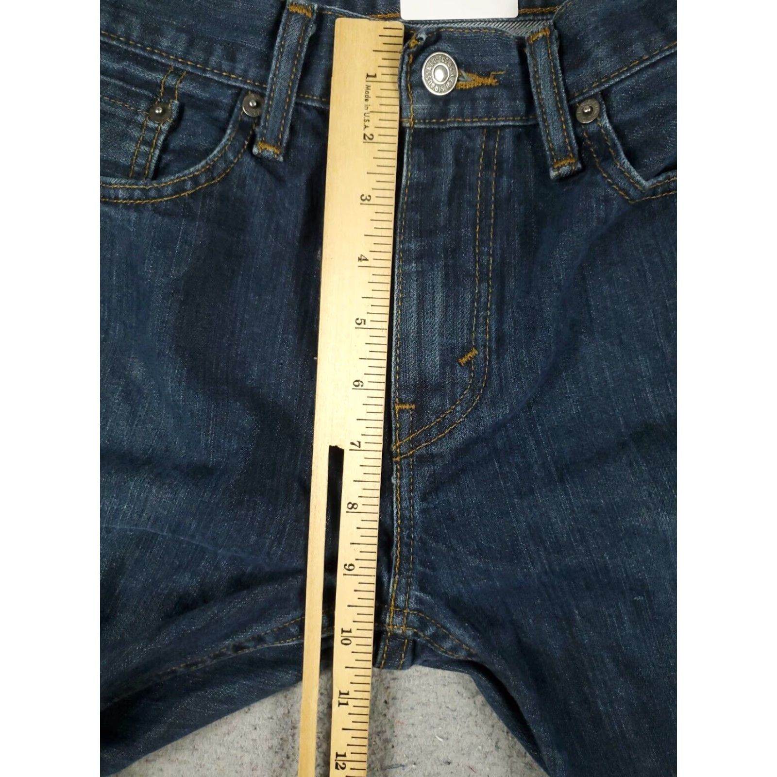 Levi's Levis Mens Jeans 29x28 Blue Taper Fit Extra Large XL Denim Pants Size US 29 - 3 Thumbnail