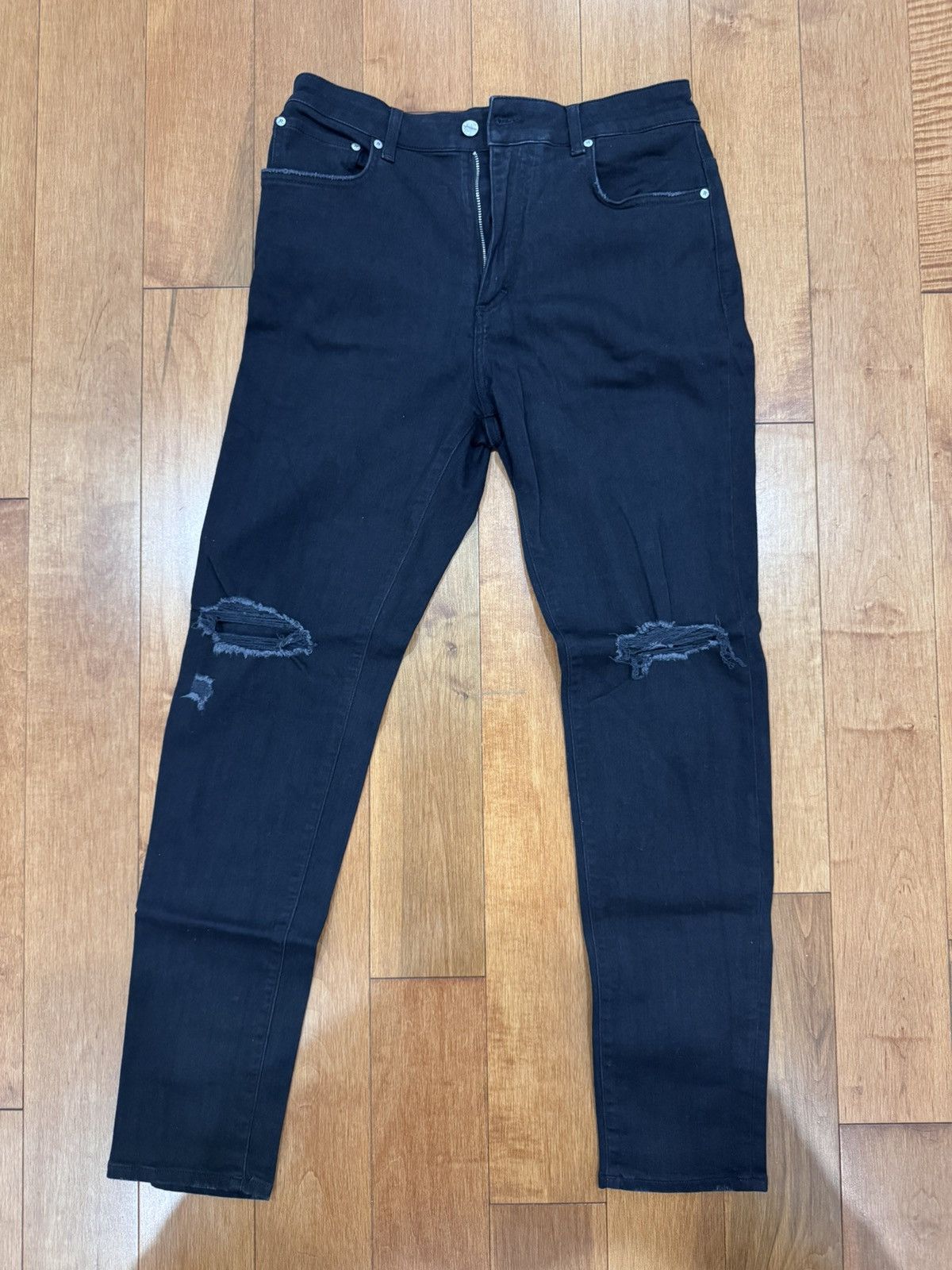 Represent Clo. Represent Destroyed Black Denim Size US 32 / EU 48 - 1 Thumbnail