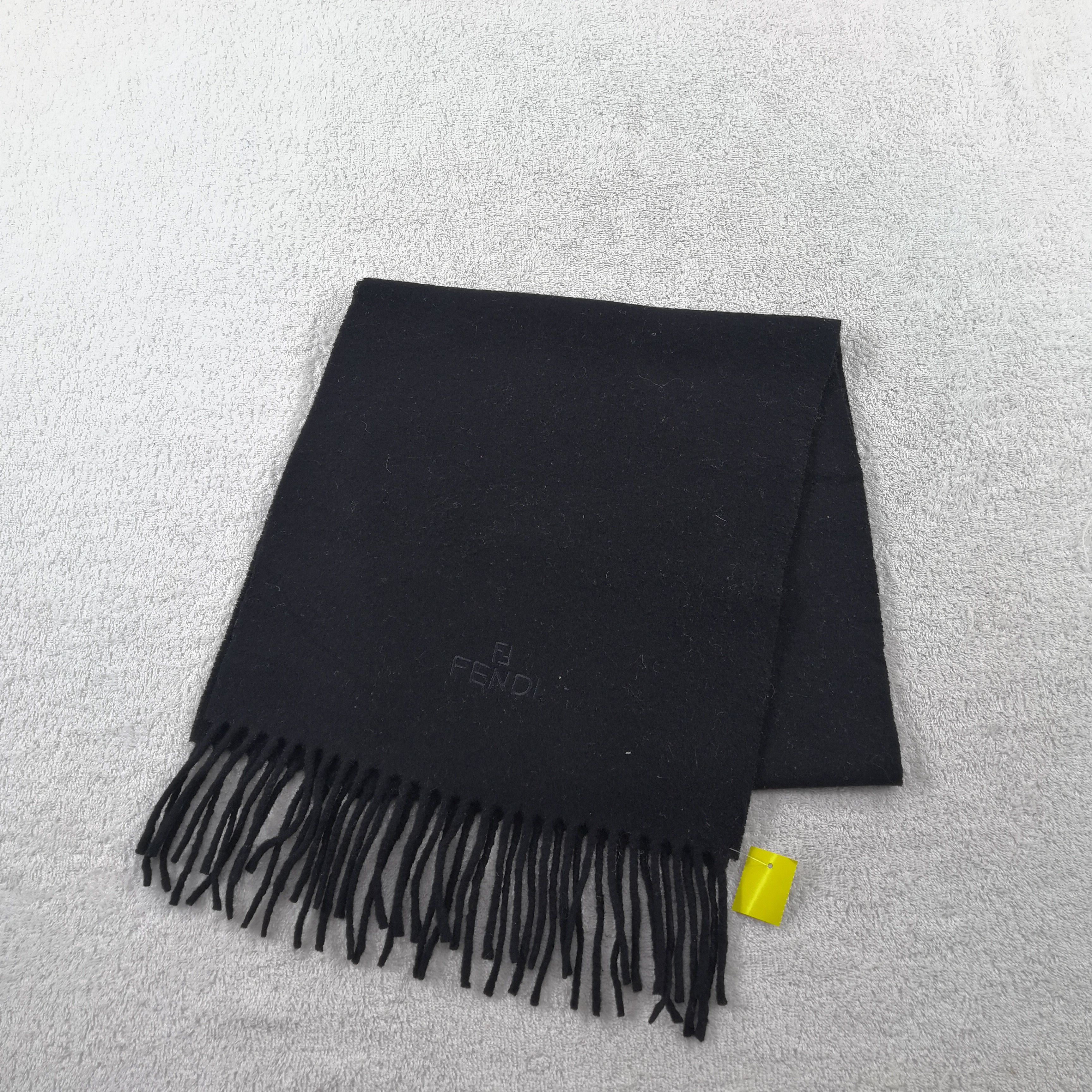 Vintage Vintage Fendi Scarf Wool Fringe Fendi Zucca Scarves Size ONE SIZE - 4 Thumbnail