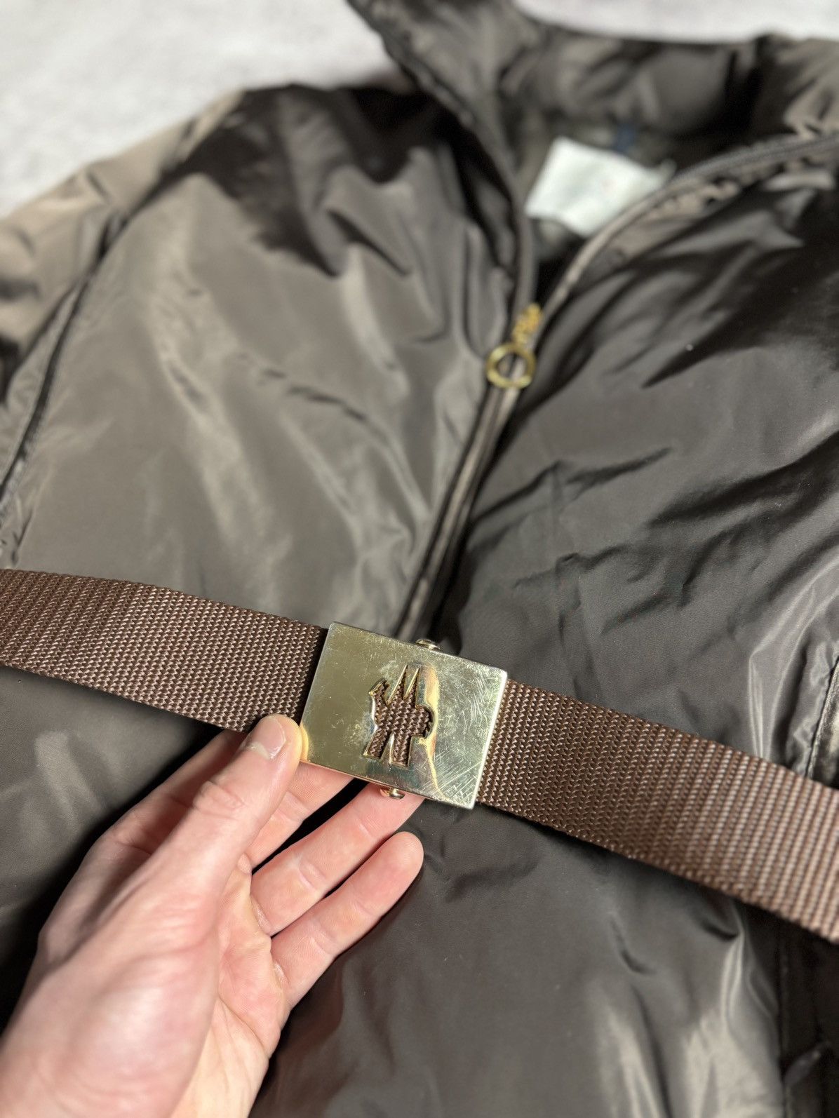 Moncler Moncler Vintage Metal Logo Belt Jacket Size XS / US 0-2 / IT 36-38 - 4 Thumbnail