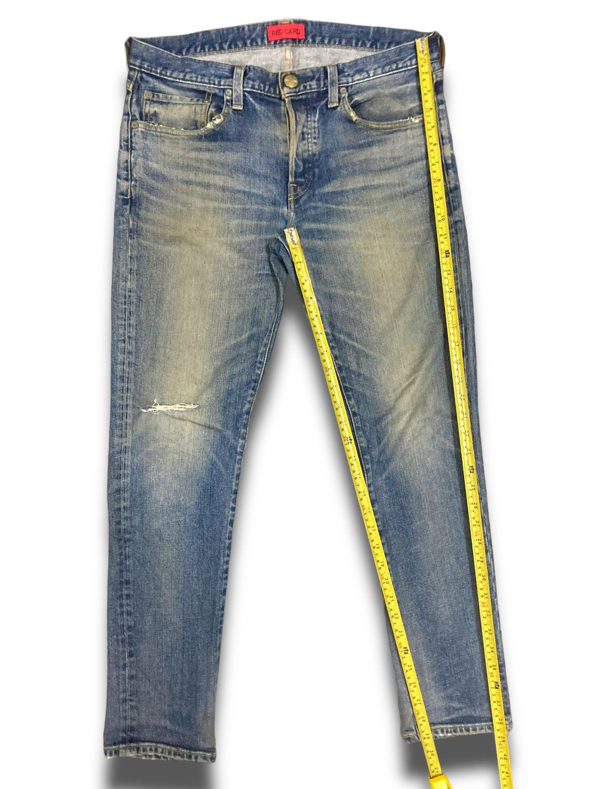 Vintage Vintage 90s Red Card Kaihara Jeans Size US 31 - 15 Thumbnail