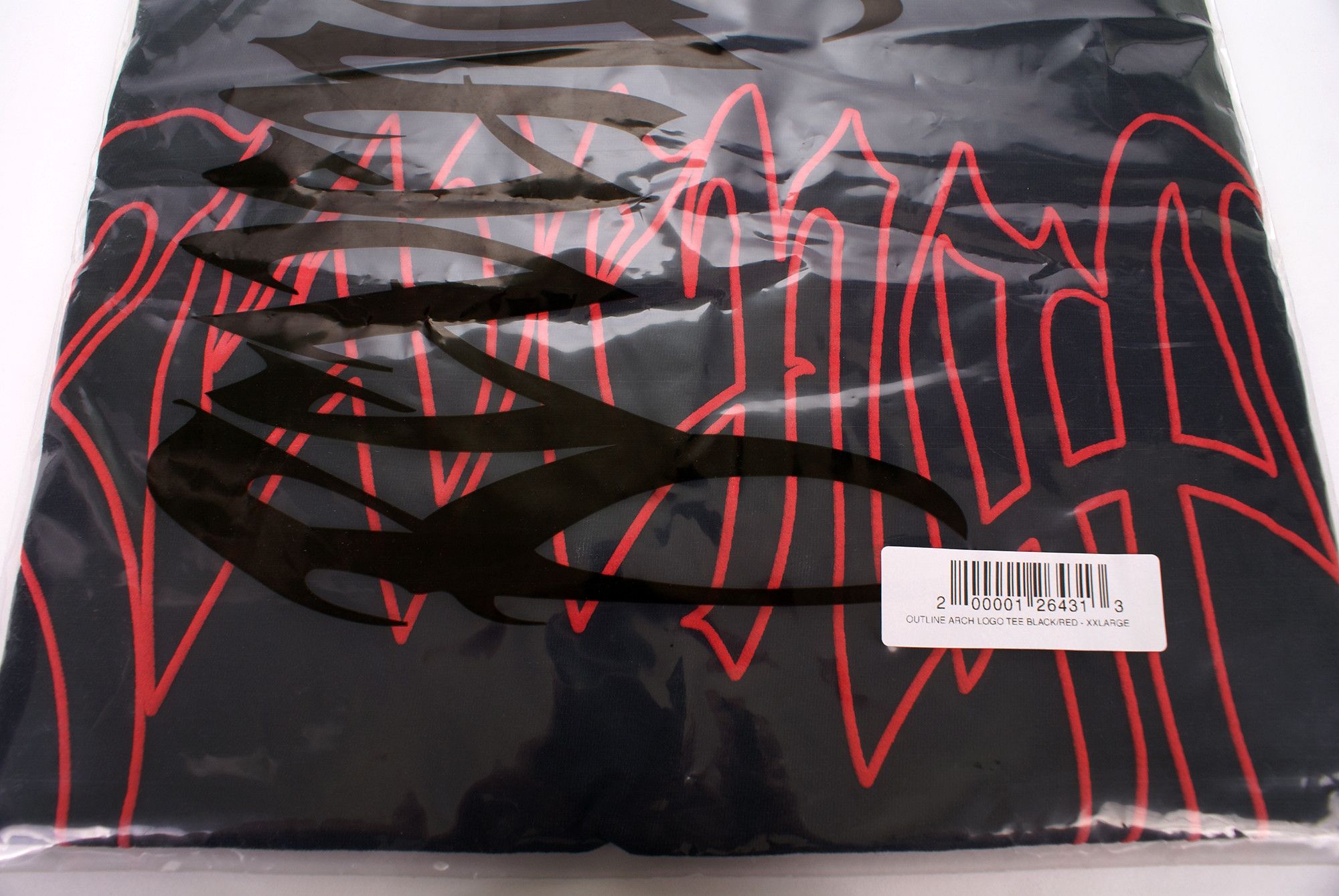Revenge 2025 Revenge OUTLINE ARCH LOGO Short Sleeve Tee Black Red Size US XXL / EU 58 / 5 - 4 Thumbnail