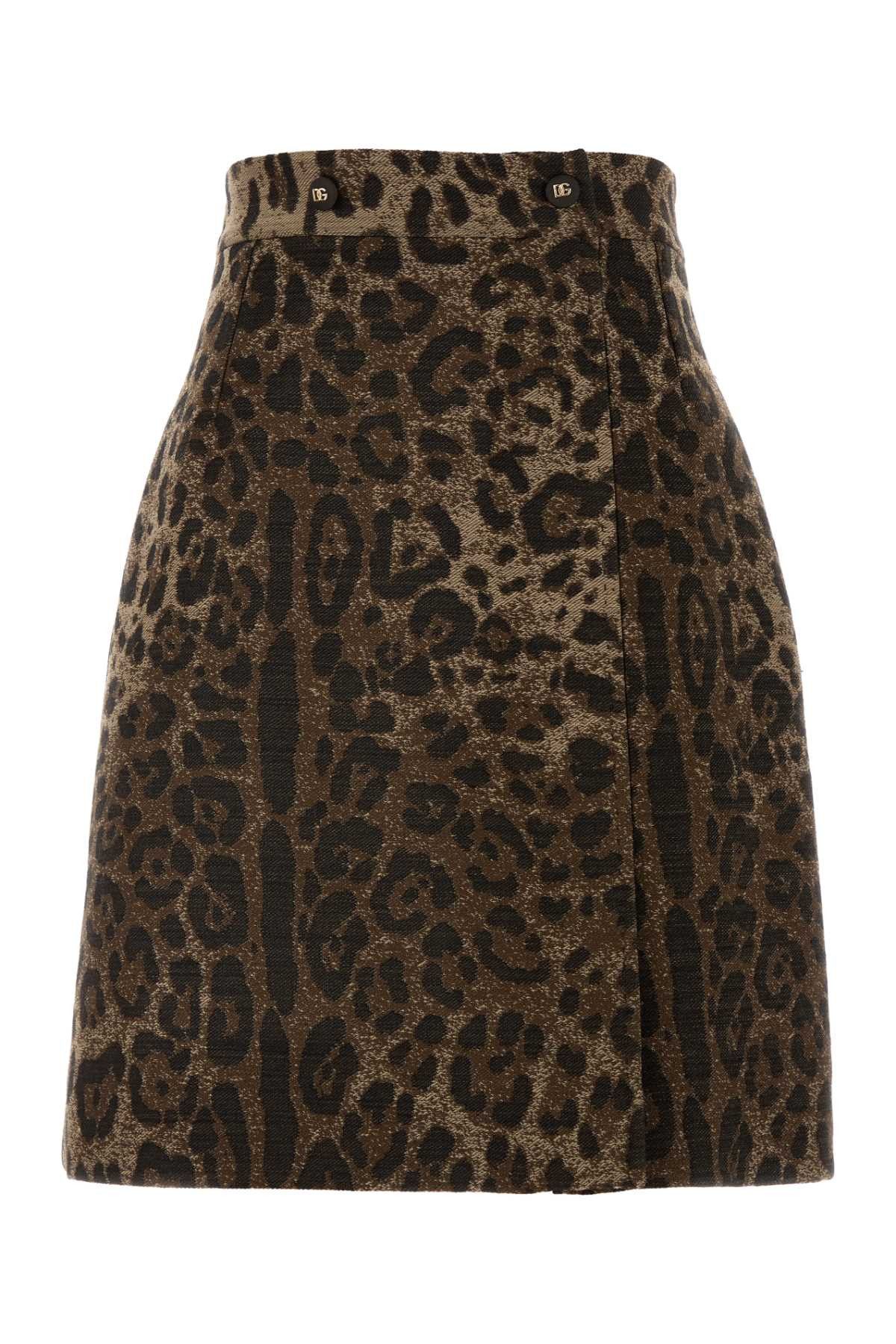 Dolce & Gabbana Embroidered Wool Skirt Size 27" / US 4 / IT 40 - 1 Thumbnail