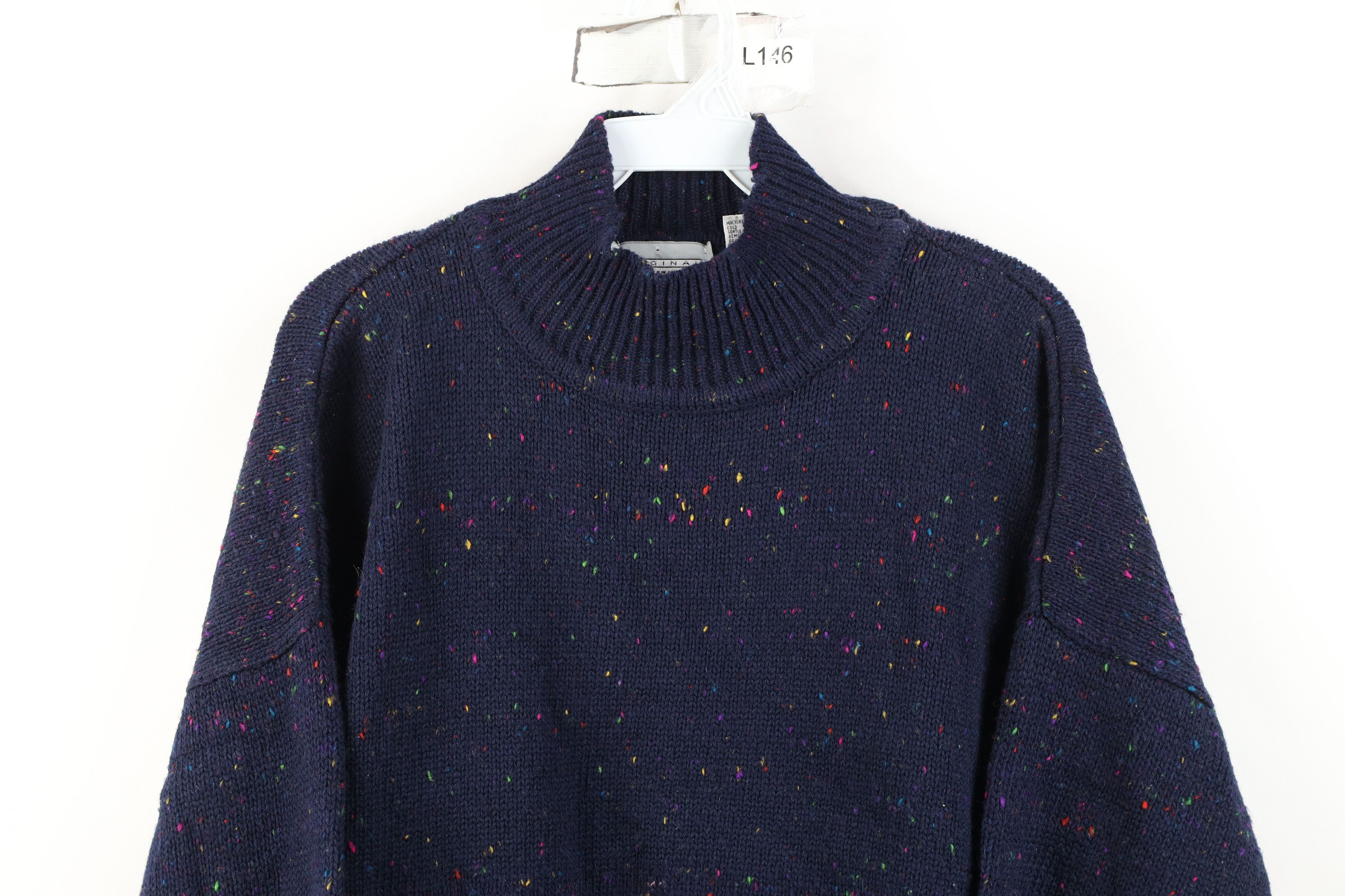 Vintage Vintage 90s Streetwear Wool Blend Mock Sweater 3/4 Sleeve Size ONE SIZE - 2 Thumbnail