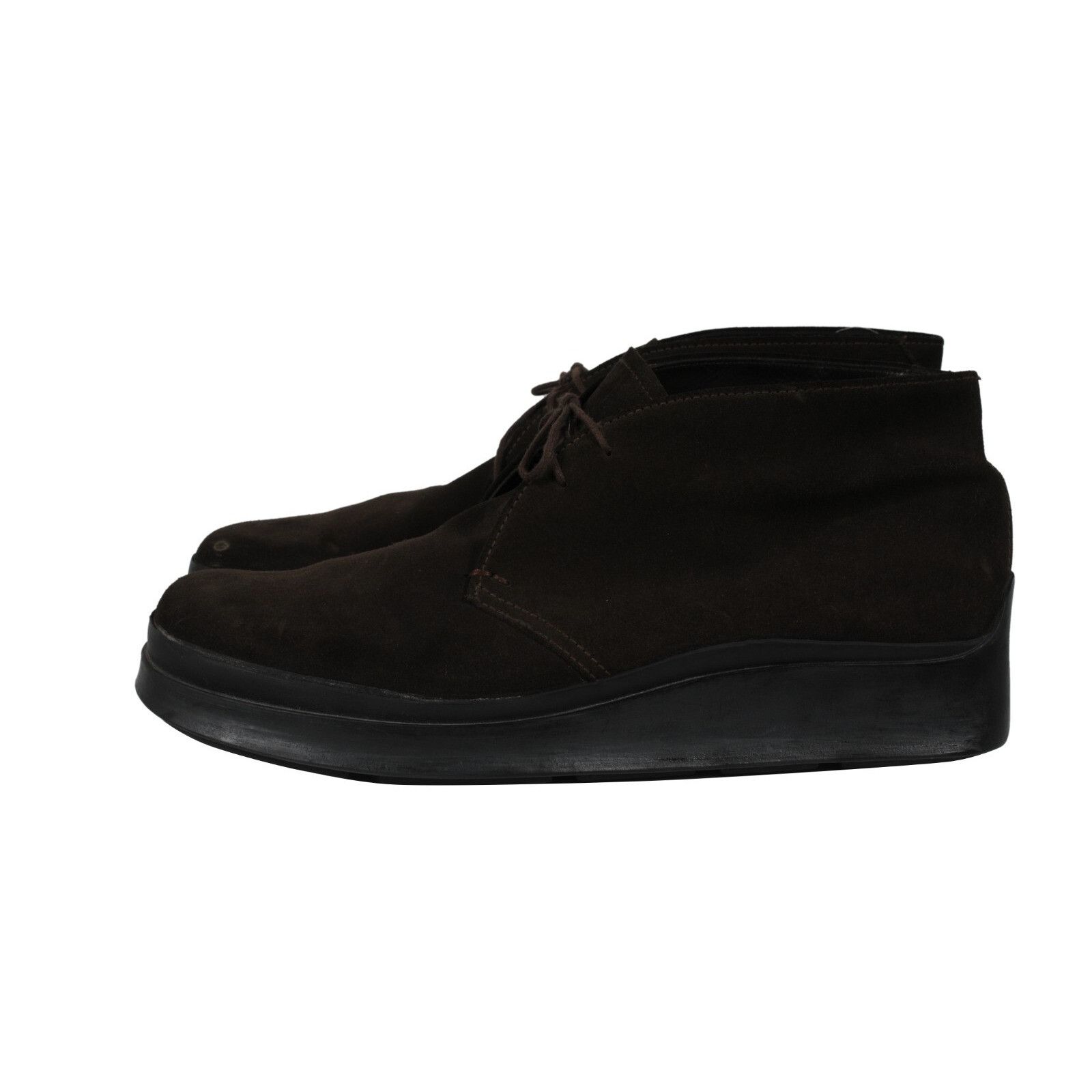 Prada Vintage 2000s Chukka Boots Brown Suede - 02473 Size US 13 / EU 46 - 6 Thumbnail