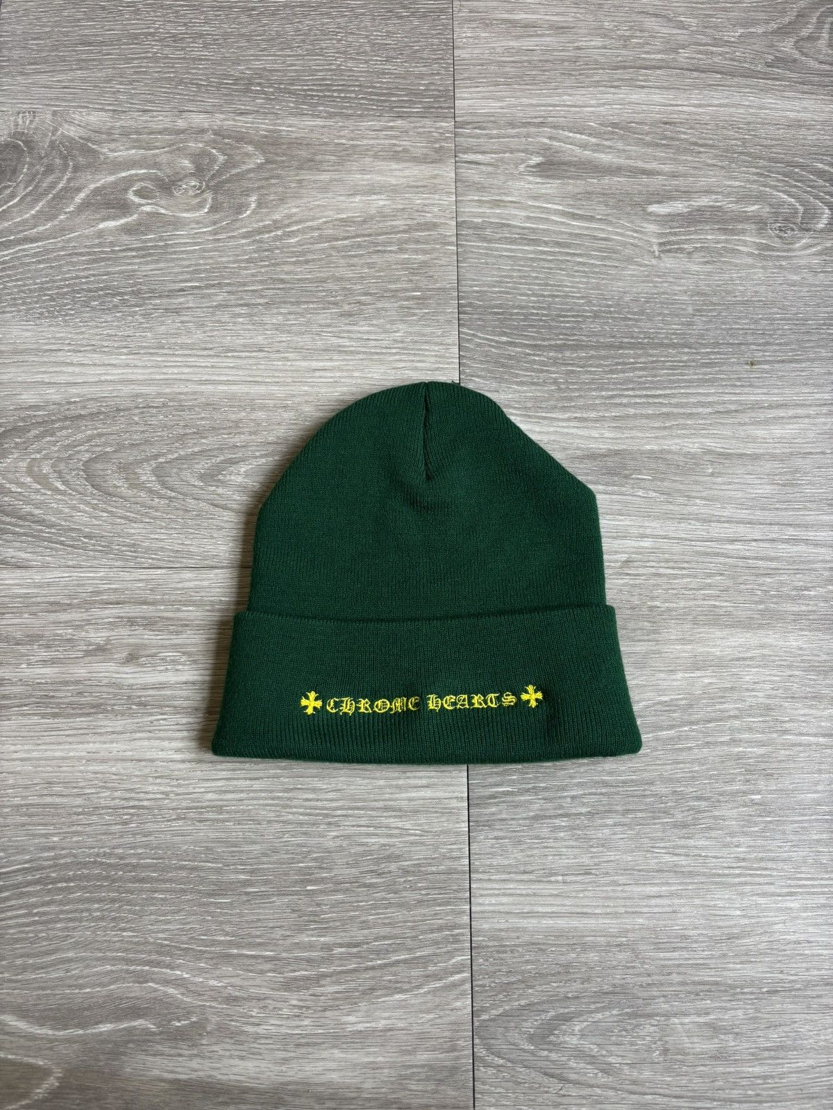 Chrome Hearts Chrome Hearts Green Matty Boy Spec Beanie Size ONE SIZE - 4 Thumbnail
