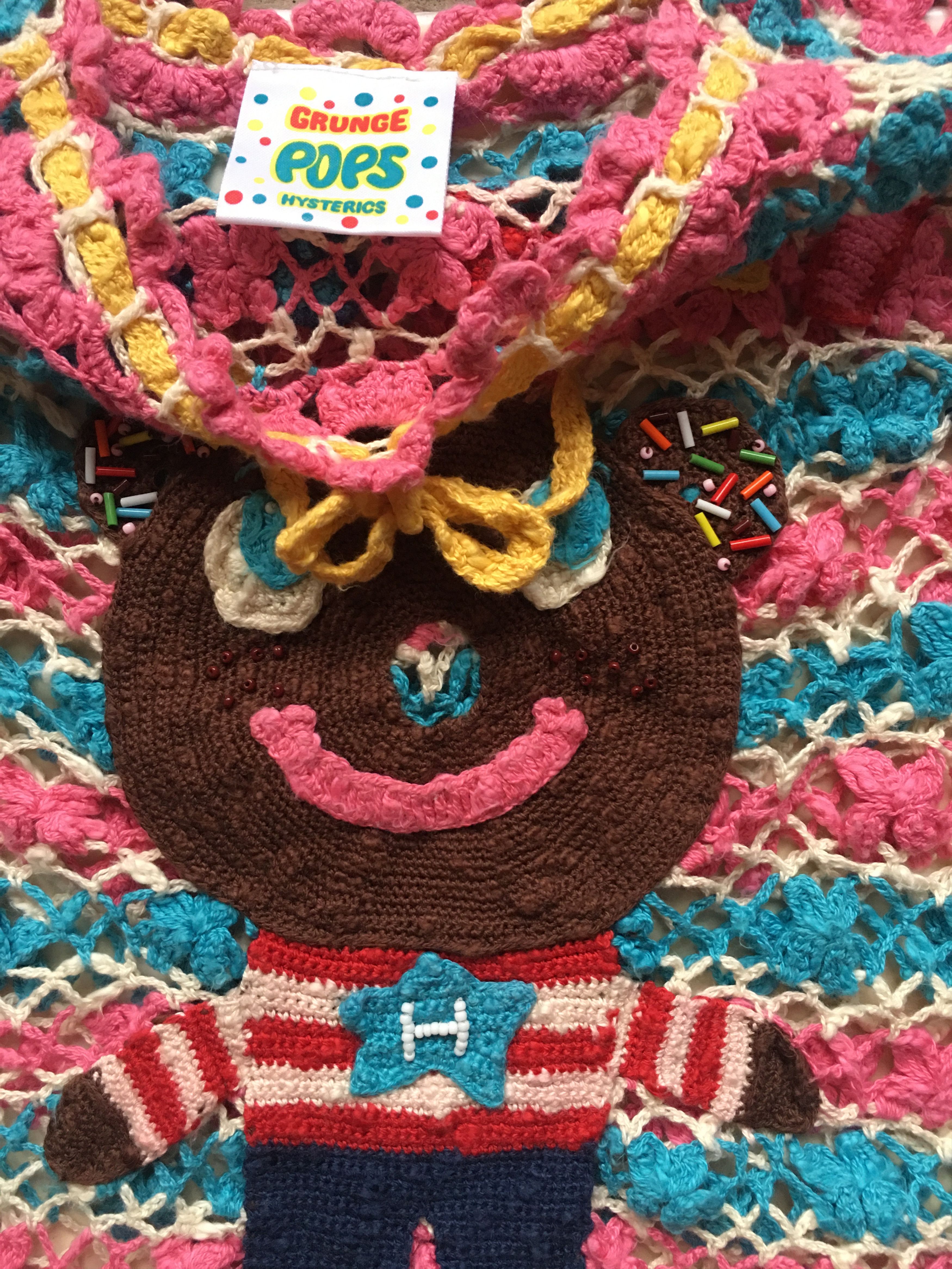 Hysteric Glamour RARE Hysterics x Grunge Pops Knitted Wear Size ONE SIZE - 6 Thumbnail