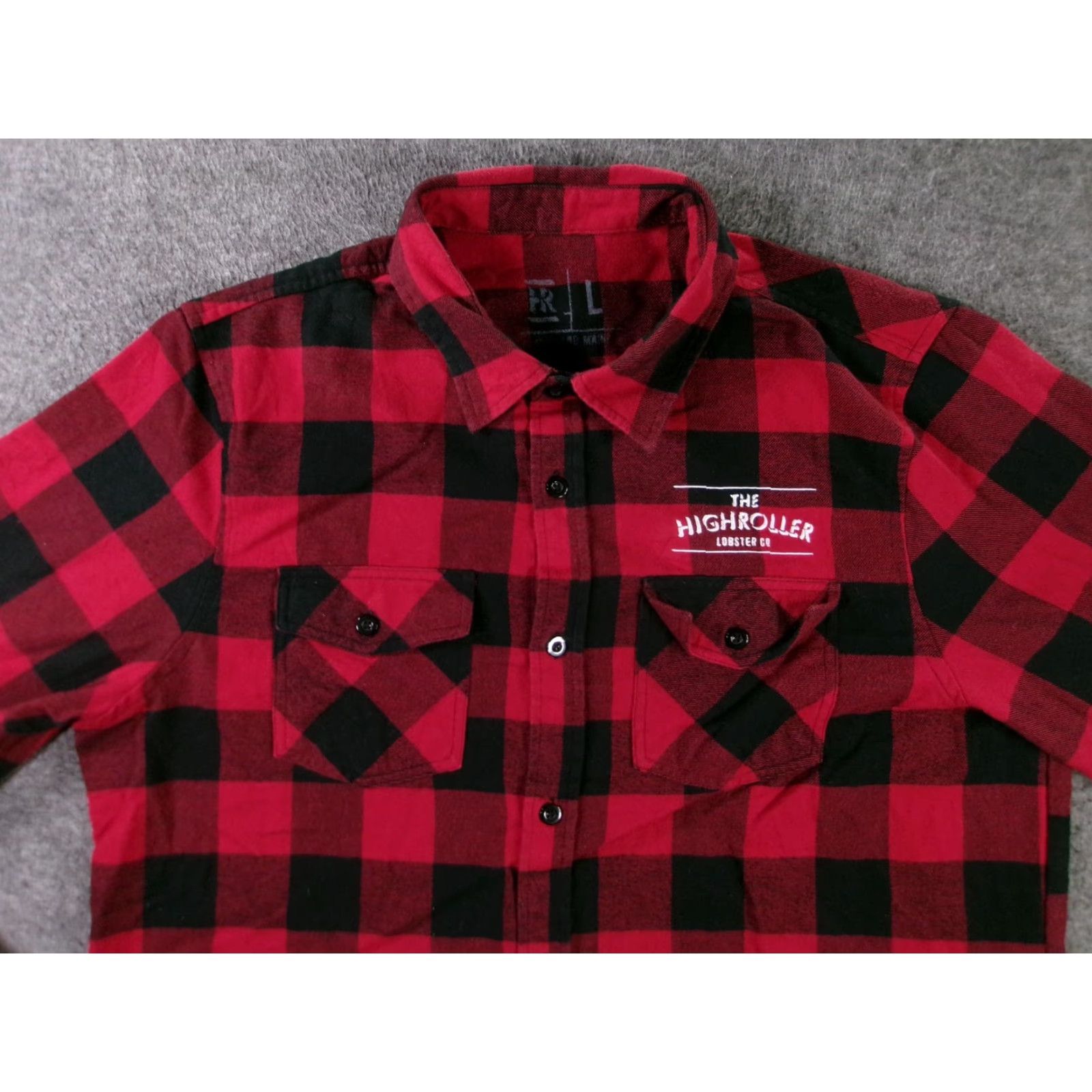 Vintage VINTAGE Highroller Flannel Shirt Mens L Red Black Buffalo Check Long Sleeve Button Up Size US L / EU 52-54 / 3 - 2 Thumbnail