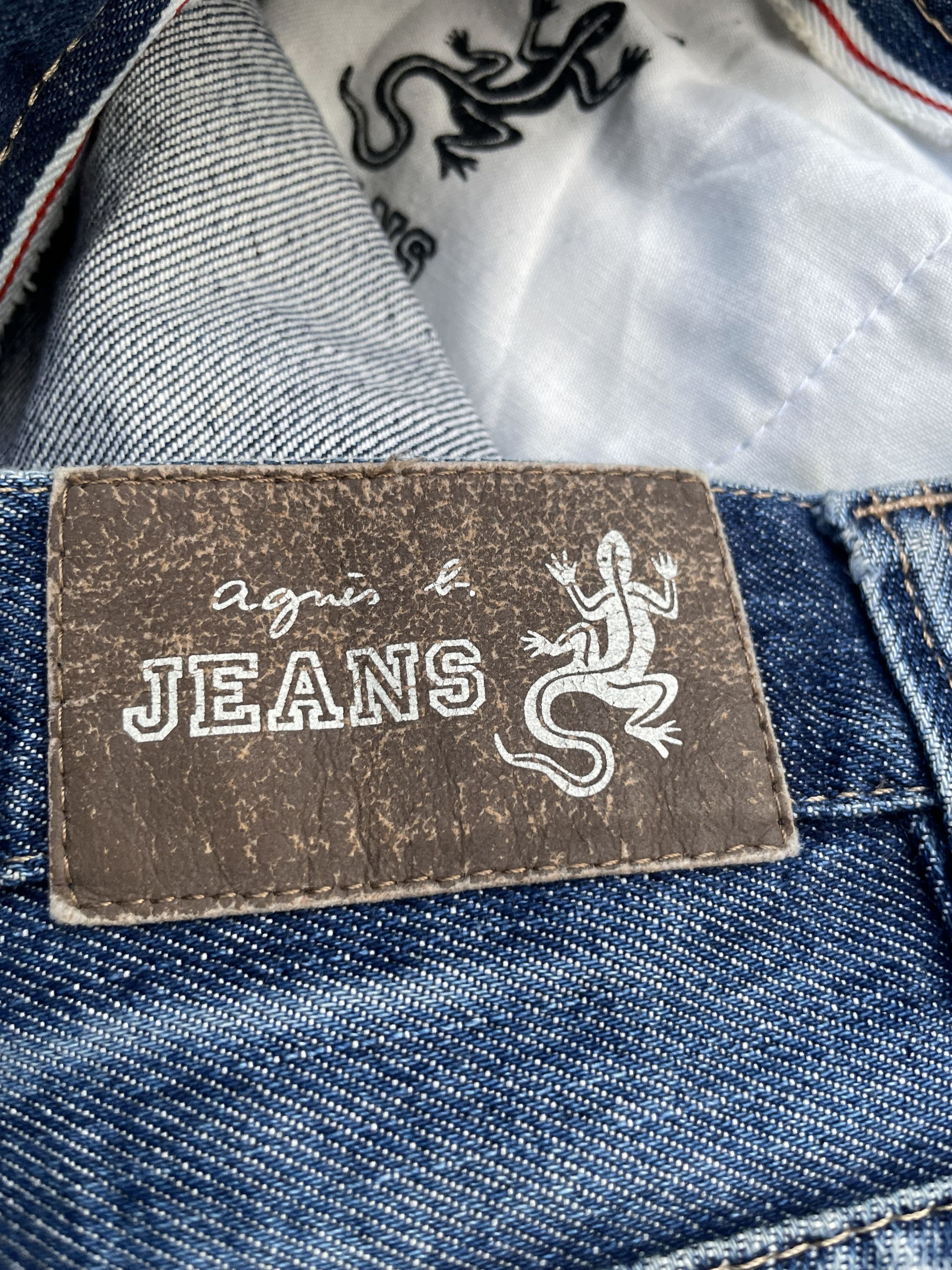 agnes b. Vintage Agnes B Distresed Denim Size US 31 - 13 Thumbnail