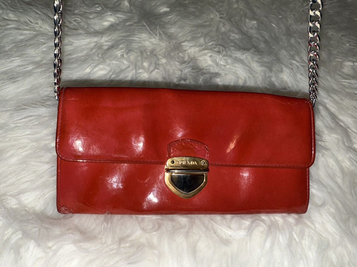 Prada Prada Bicolor Leather Long Wallet Size ONE SIZE - 12 Thumbnail