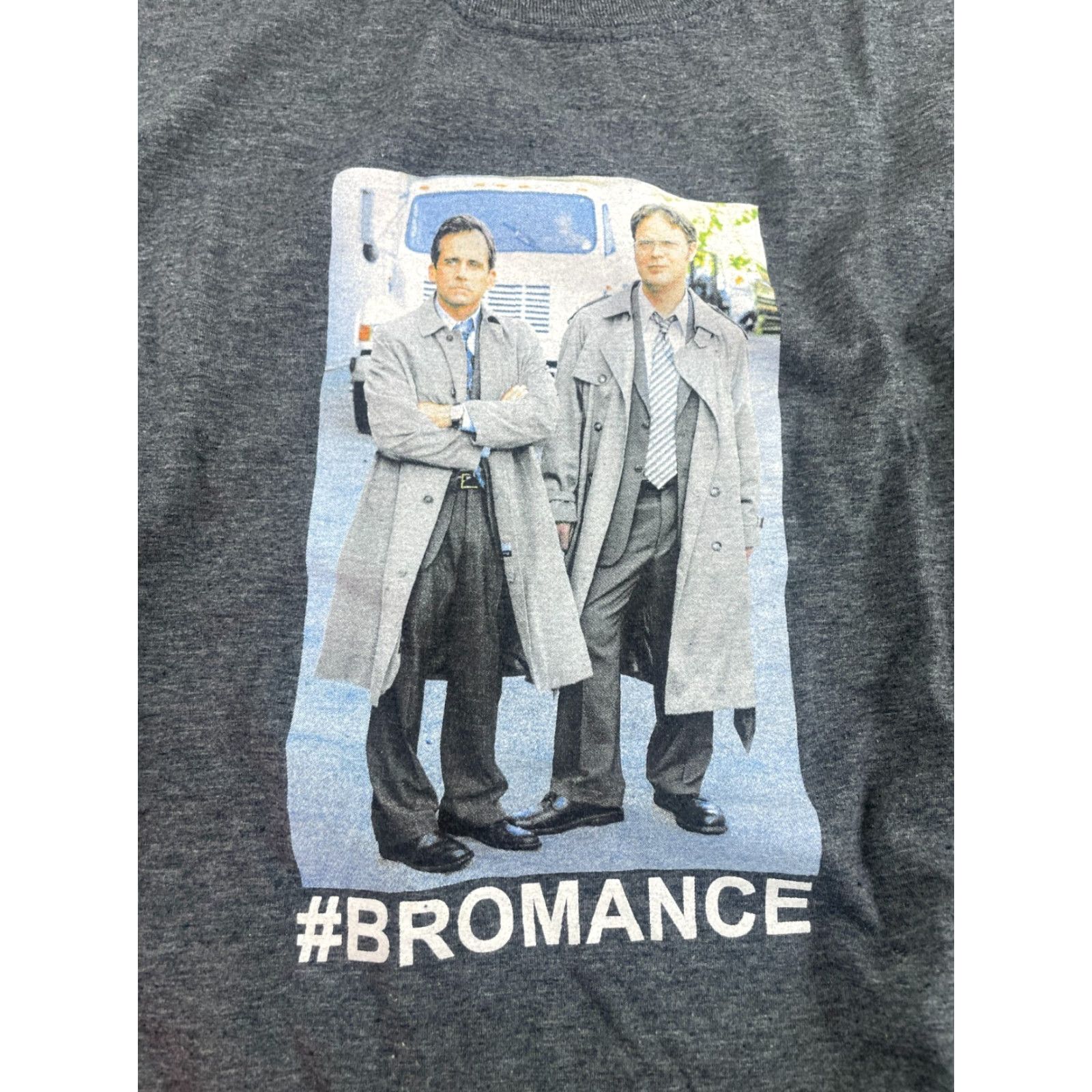 Vintage The office T-Shirt Men’s Size Large Gray Short Sleeve Dwight Michael #BROMANCE Shirt Size US L / EU 52-54 / 3 - 2 Thumbnail