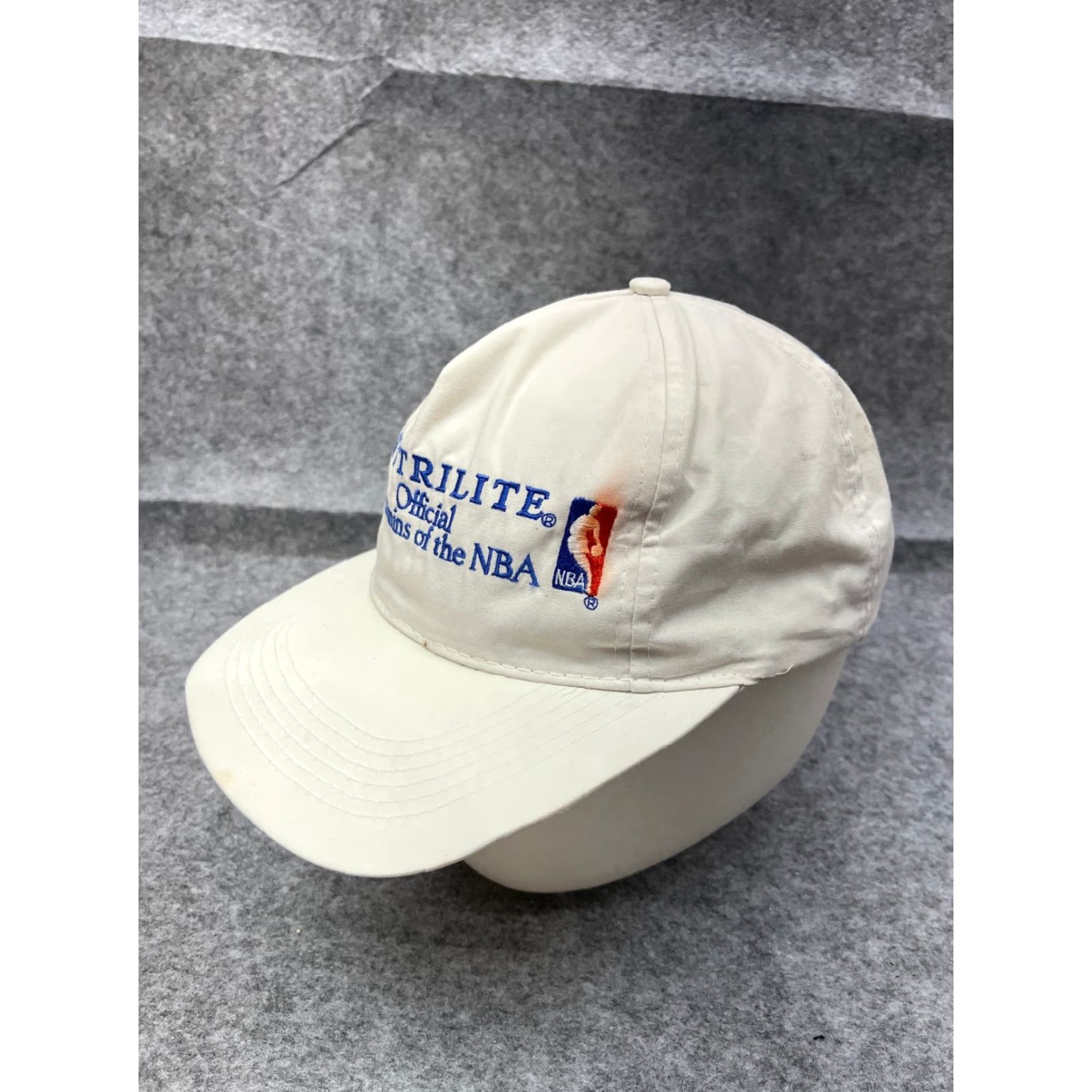 Vintage Nutrilite Official Vitamins of the NBA Hat Cap Snap Back Adult OS White Cotton Size ONE SIZE - 4 Thumbnail