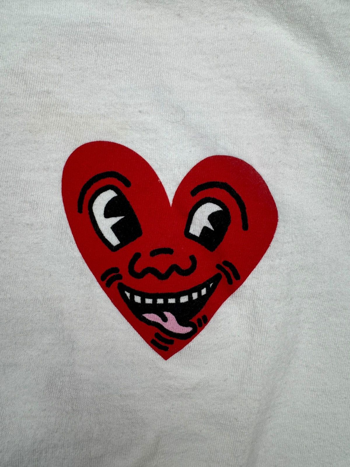 Urban Outfitters Urban Outfitters Keith Haring Heart Short Sleeve T-Shirt Size US M / EU 48-50 / 2 - 6 Thumbnail