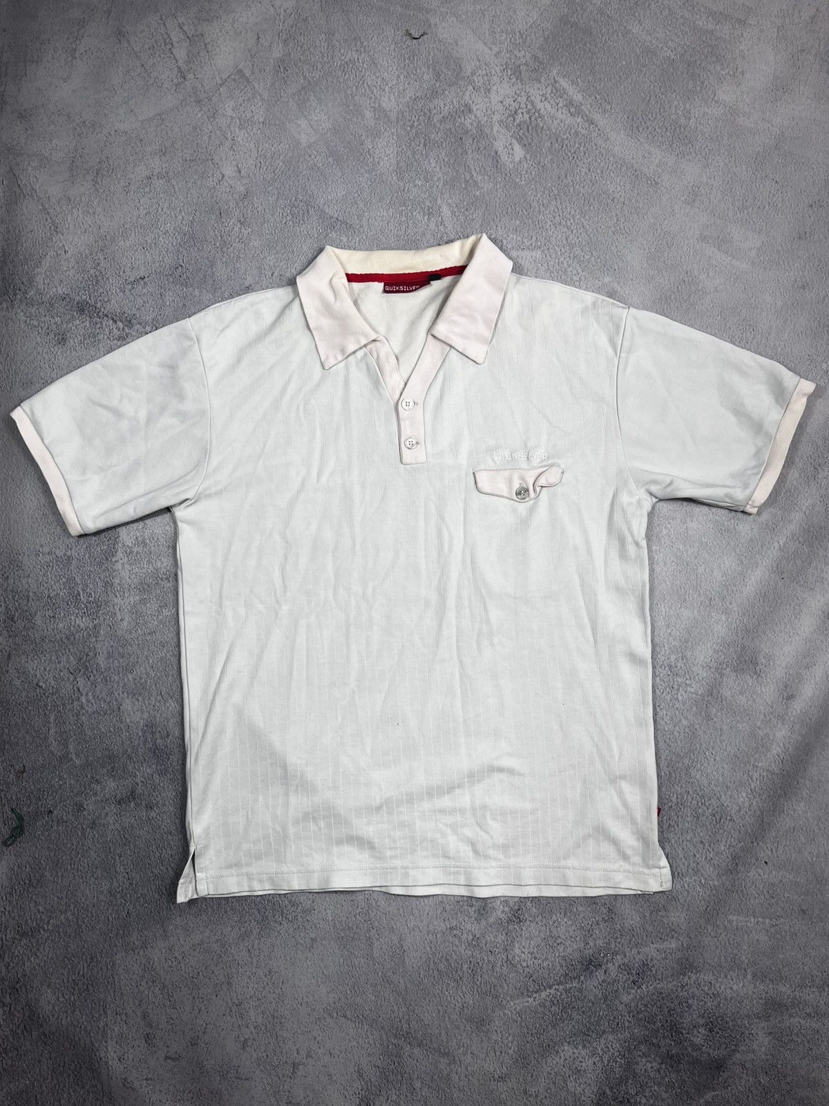Quiksilver × Vintage Vintage Y2K Quiksilver striped polo tee jersey streetwear L Size US L / EU 52-54 / 3 - 1 Thumbnail