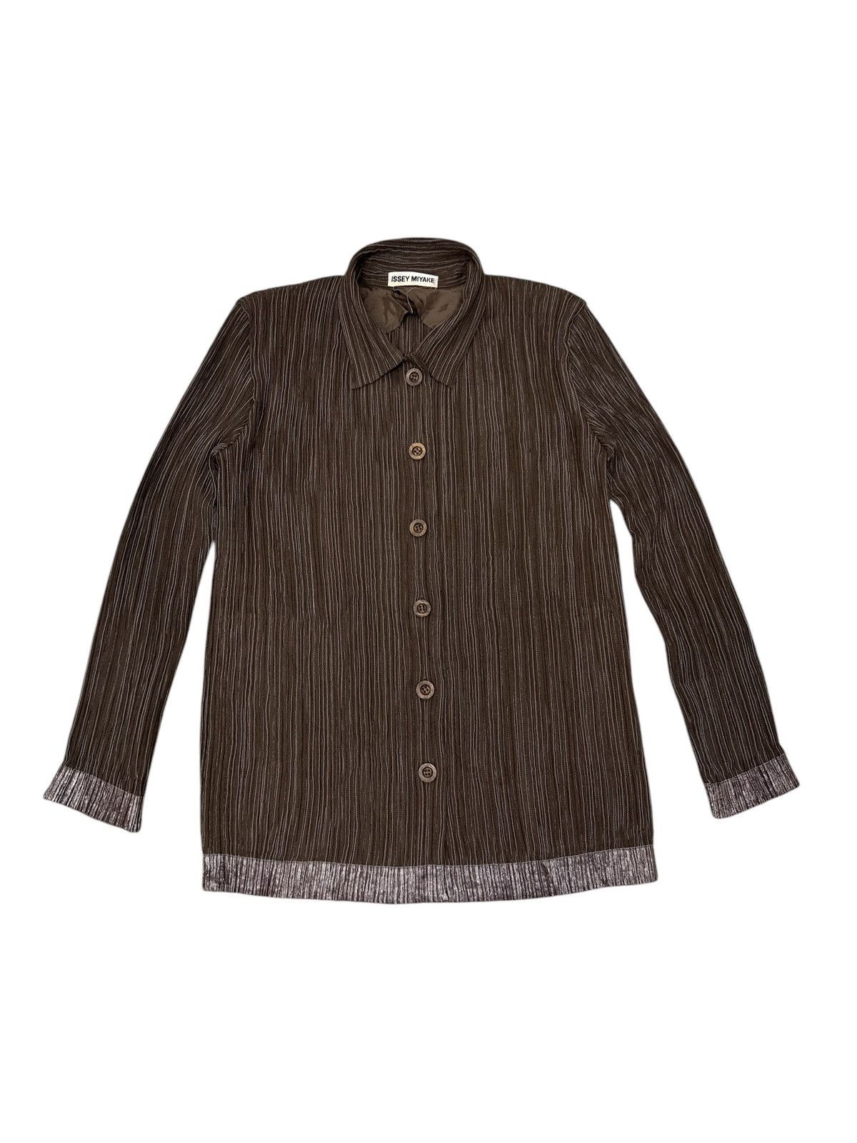 Issey Miyake VINTAGE 1980s ISSEY MIYAKE PLEATED SHIRT UNIQUE PATTERN Size US M / EU 48-50 / 2 - 1 Thumbnail