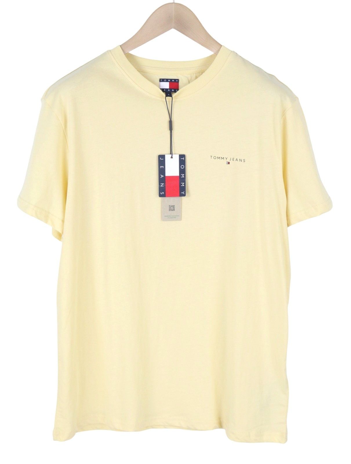Tommy Hilfiger SLIM LINEAR CHES 2XL Custard Crew Neck 87701 Size US XXL / EU 58 / 5 - 3 Thumbnail