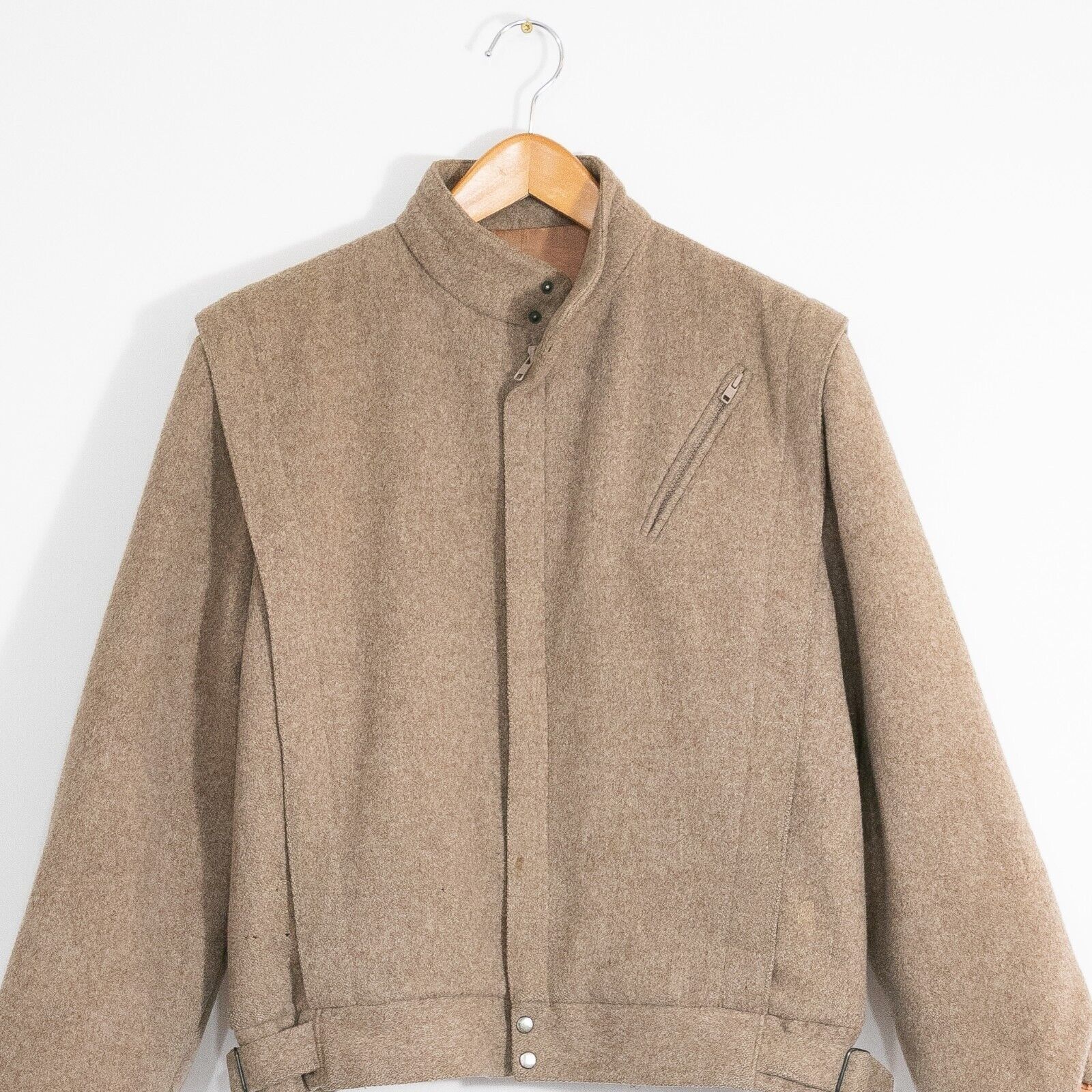 Vintage Vintage American Male Wool Bomber Jacket 42 - Distressed Size US L / EU 52-54 / 3 - 2 Thumbnail