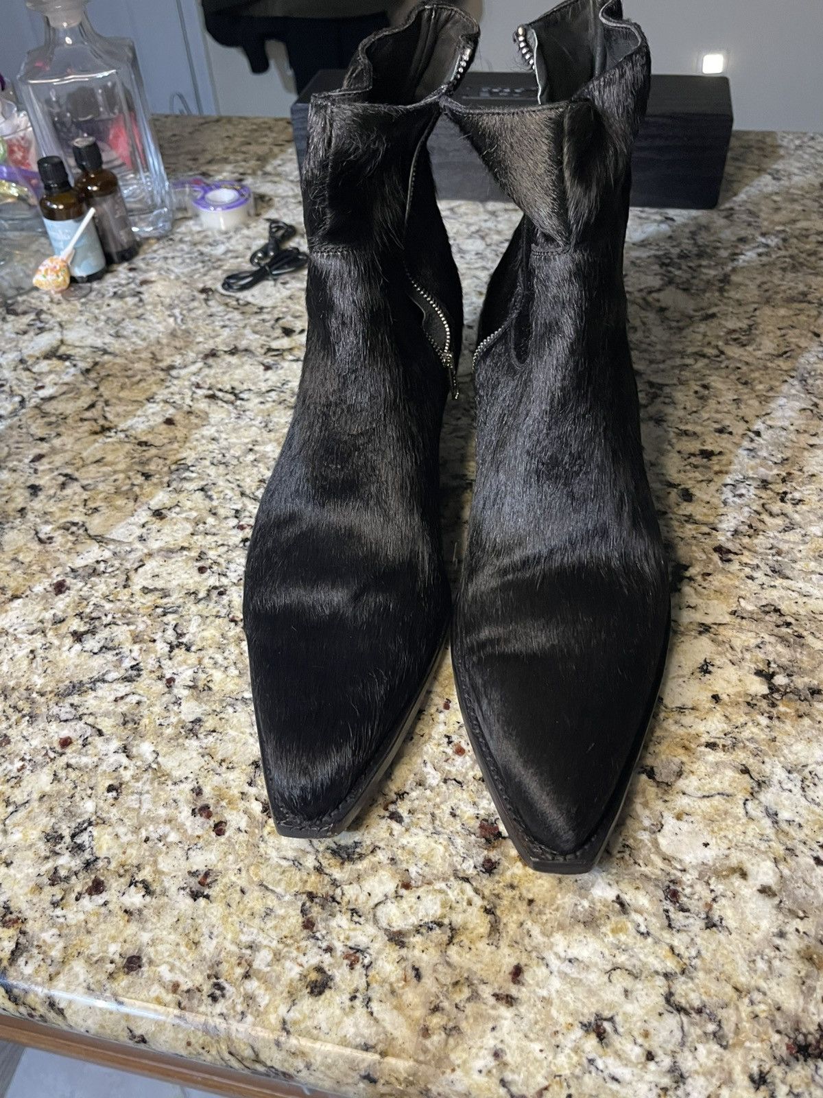 Other Black Cowhair Cowboy Boots Size US 13 / EU 46 - 5 Thumbnail