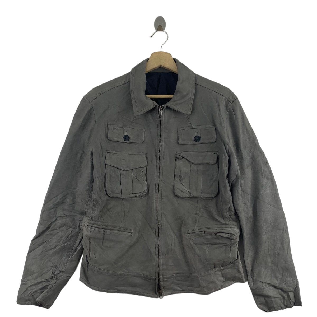 Sonia Rykiel × Vintage Vintage SONIA RYKIEL HOMME French Brand Multi Pockets Grey Size US M / EU 48-50 / 2 - 1 Thumbnail