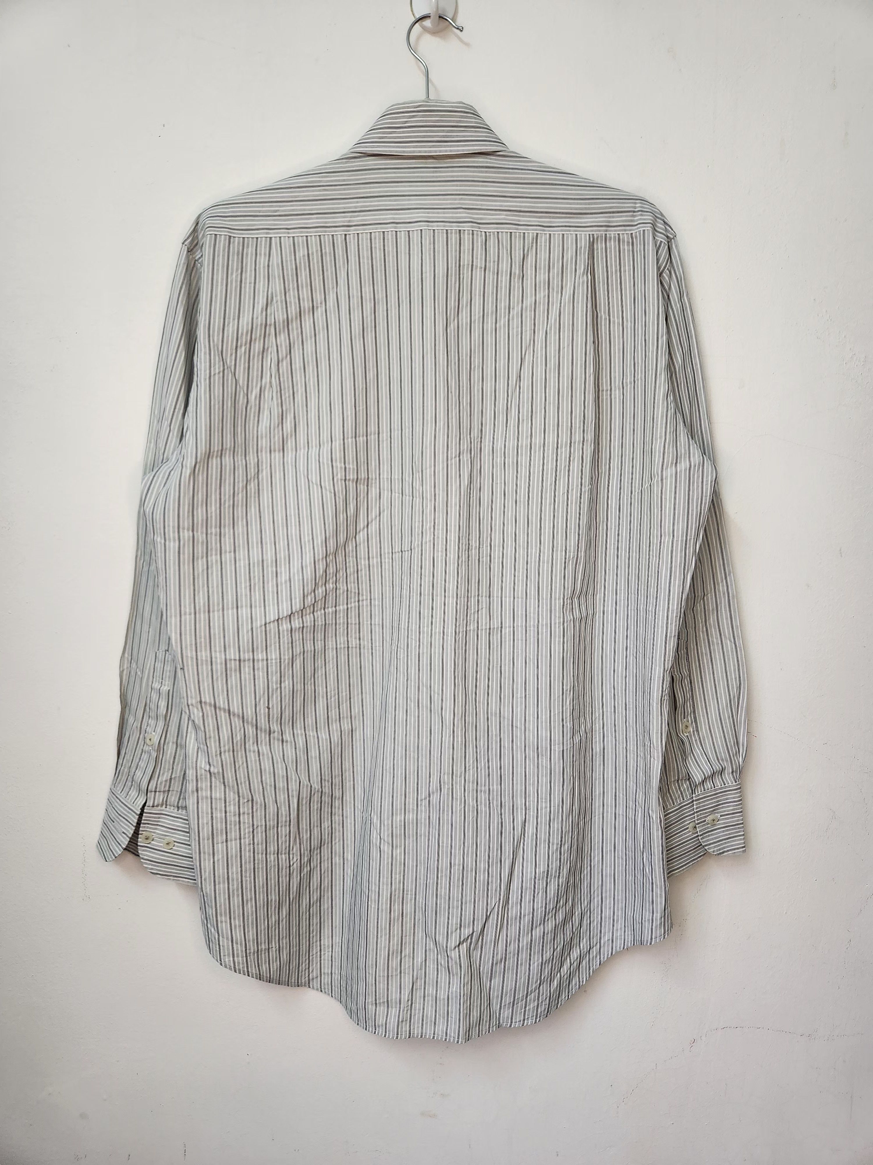 Japanese Brand Kansai Yamamoto Striped Button Up Shirt Size US XL / EU 56 / 4 - 2 Thumbnail