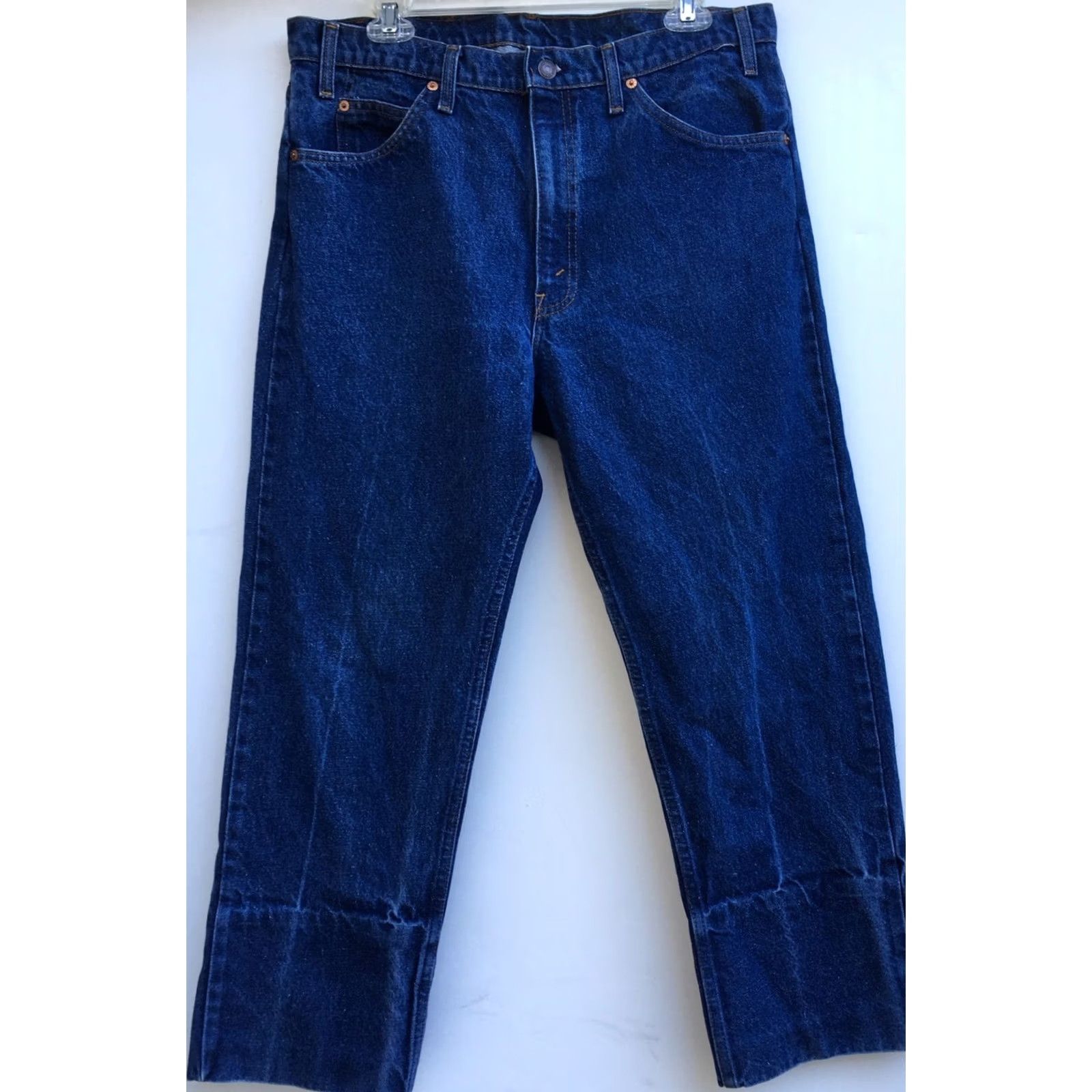 Levi's VINTAGE Levi's 505 Orange Tab USA Jeans 36 x 26.5 Inseam Blue Denim Zipper Fly Casual Mens Size US 36 / EU 52 - 5 Thumbnail