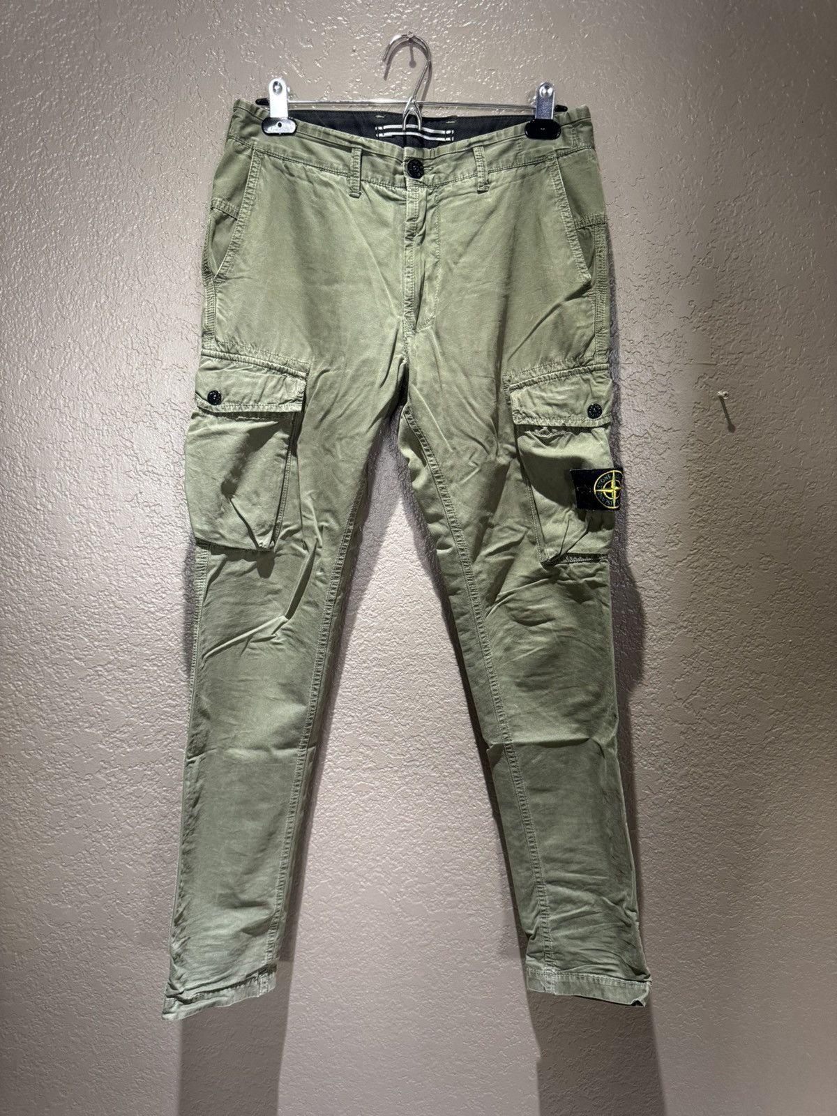 Stone Island Stone Island Skinny Slim Fit Cargo Pants Olive Green Black Size US 30 / EU 46 - 1 Thumbnail