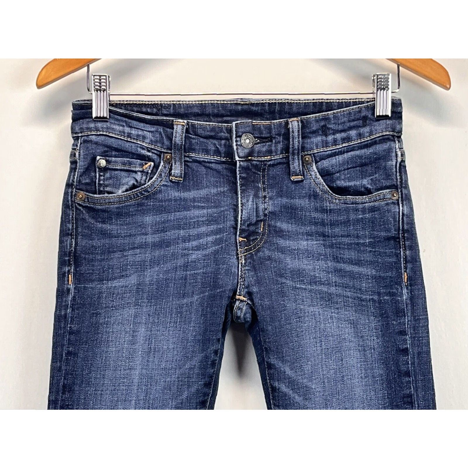 Ralph Lauren Ralph Lauren Skinny Jeans Blue Women's Size 26x32 Size 26" / US 2 / IT 38 - 2 Thumbnail