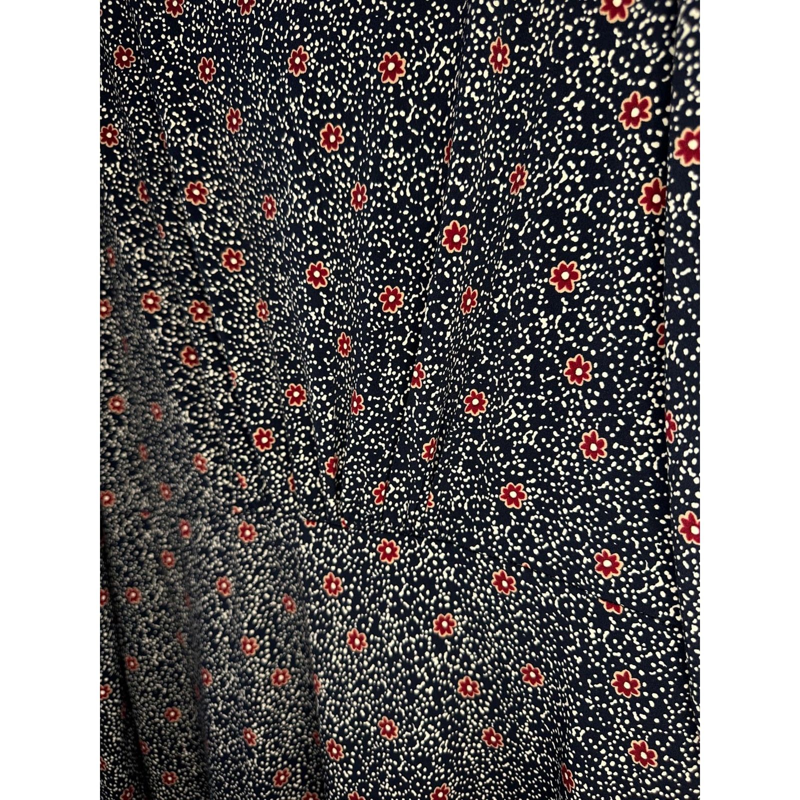 Loft NWT Loft Floral Pleated Mini Dress Navy Women's Size 10 Size L / US 10 / IT 46 - 4 Thumbnail