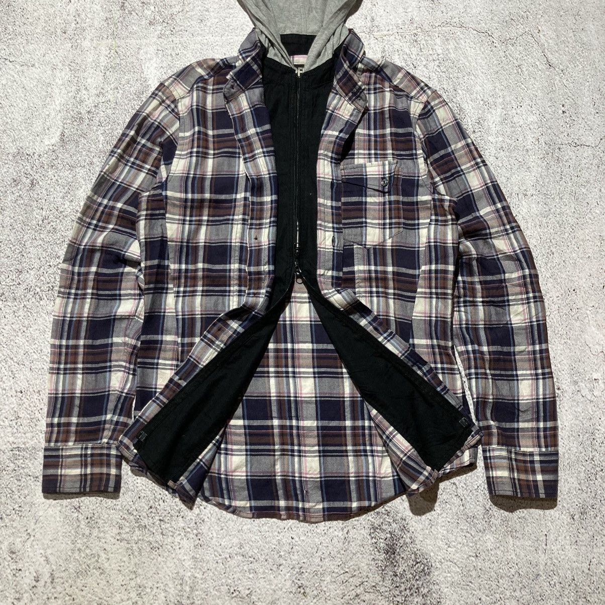 PPFM 2000s PPFM Double Layer Flanel Plaid Hoodie Lgb Punk Style Size US M / EU 48-50 / 2 - 3 Thumbnail