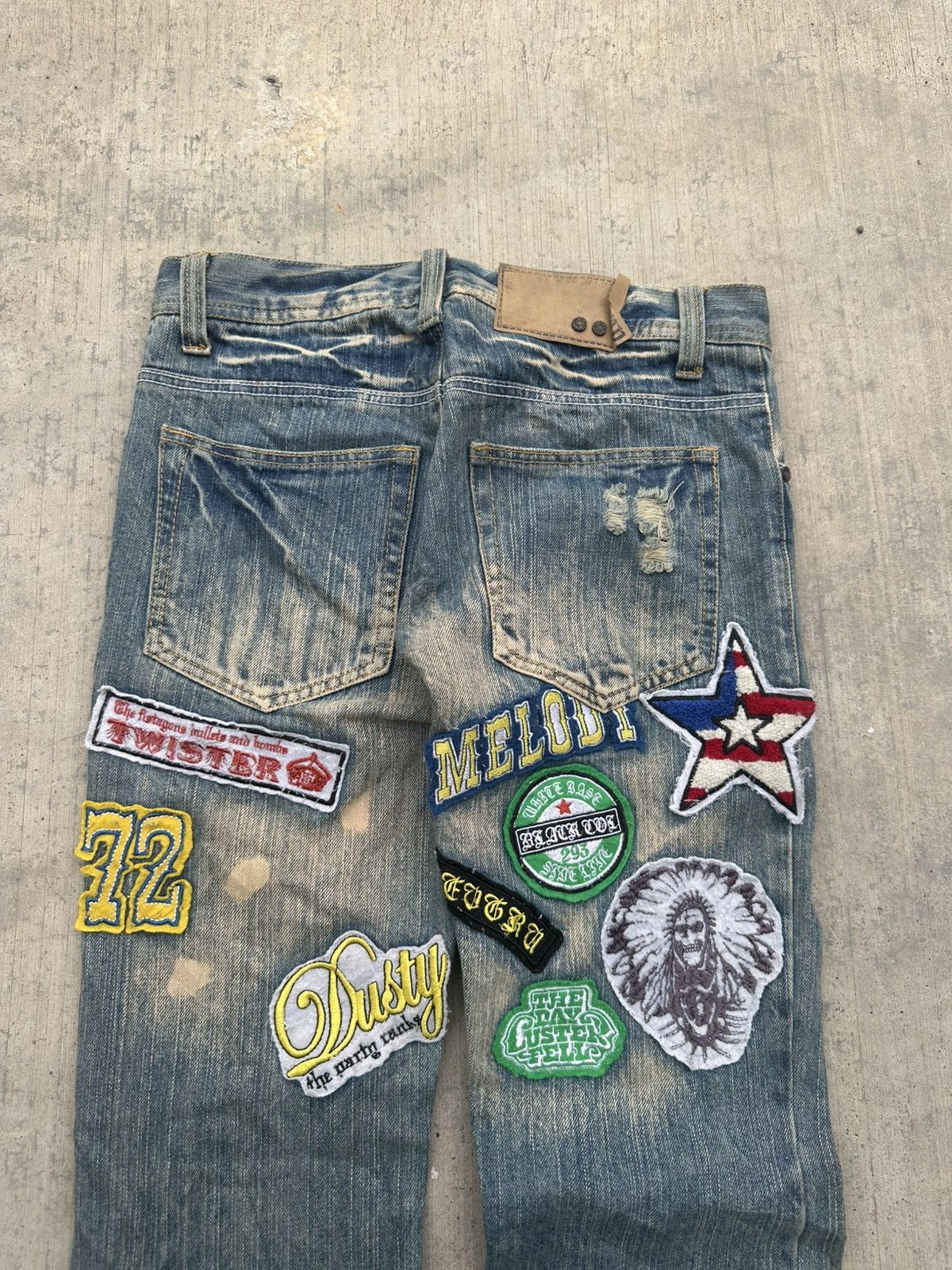 Hysteric Glamour 2000s Rare clone jeans patchwork distressed punk style Size US 30 / EU 46 - 5 Thumbnail