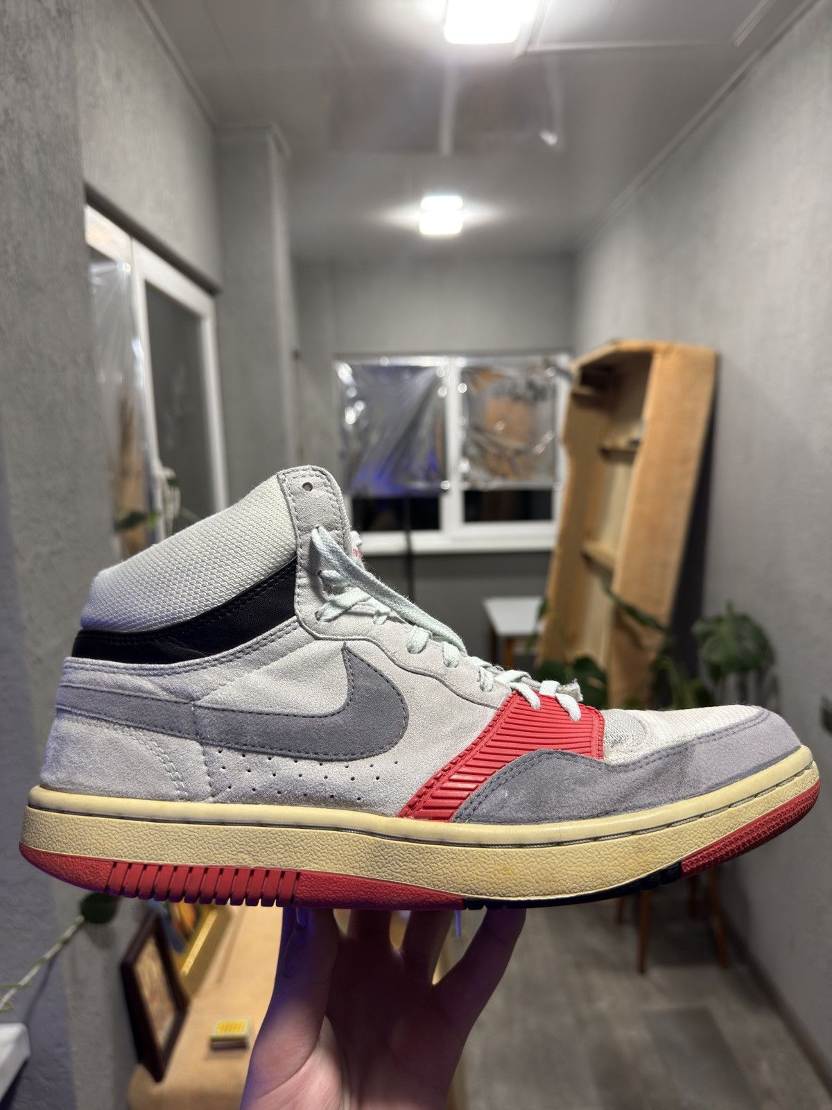 Nike Nike Court Force High Basic «Infrared» Size US 11 / EU 44 - 1 Thumbnail