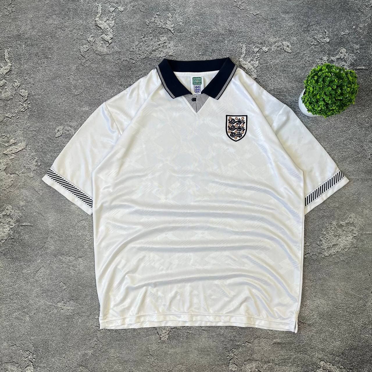 Japanese Brand England 1990/1992 Home Football Shirt Soccer Jersey Retro Size US XXL / EU 58 / 5 - 1 Thumbnail