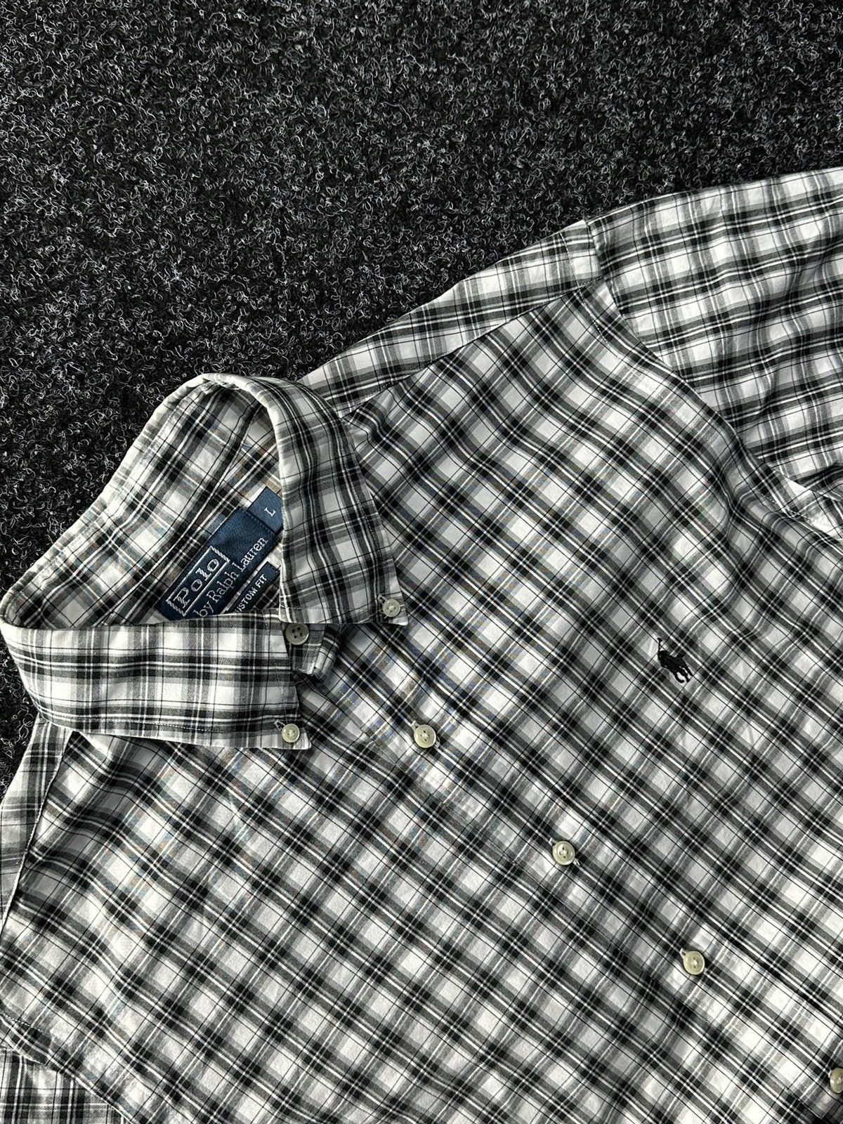 Polo Ralph Lauren 🚨 VNTG Y2K Polo Ralph Lauren Shirt flannel RARE SHORT SLEEVE Size US L / EU 52-54 / 3 - 4 Thumbnail