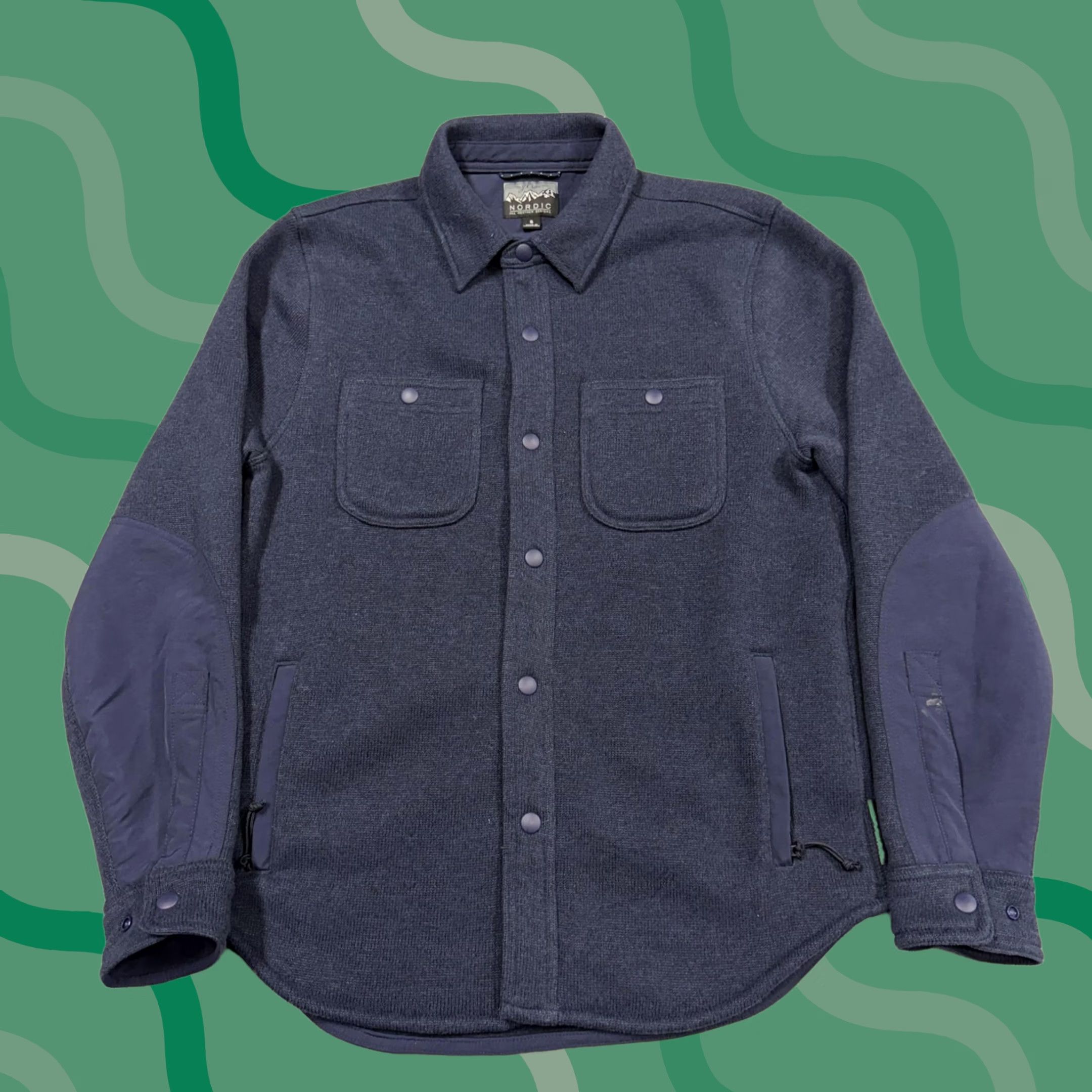 J.Crew J.Crew Nordic Jacket Mens S Blue Wool Snap Shirt Shacket All Weather Size US S / EU 44-46 / 1 - 1 Thumbnail