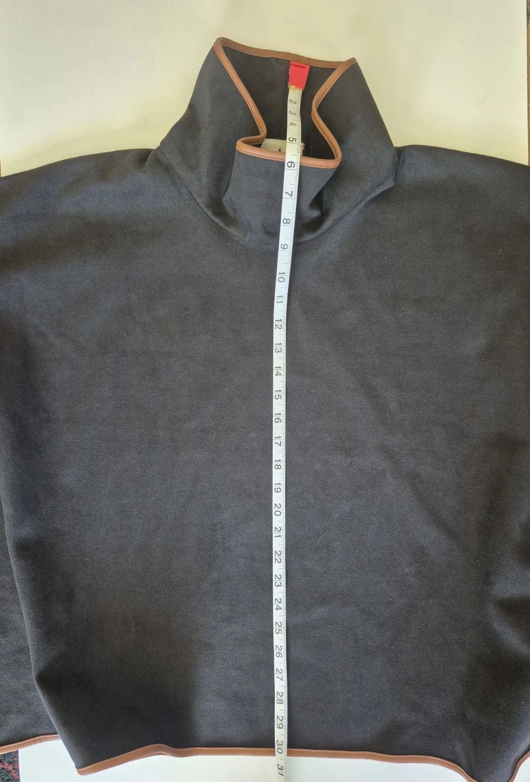 Other Tuckernuck Piper Poncho Brown Trim Funnel Neck Pullover Size ONE SIZE - 10 Thumbnail