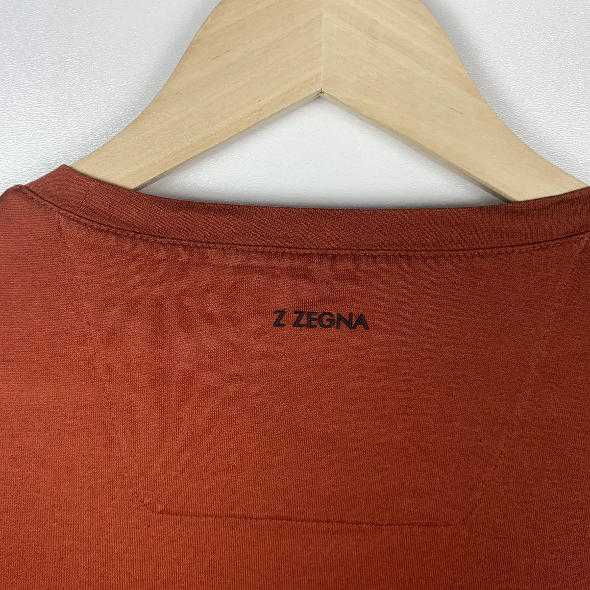 Z Zegna Z Zegna Luxury T Shirt Big Logo Size L Orange Italy Designer Size US L / EU 52-54 / 3 - 14 Thumbnail
