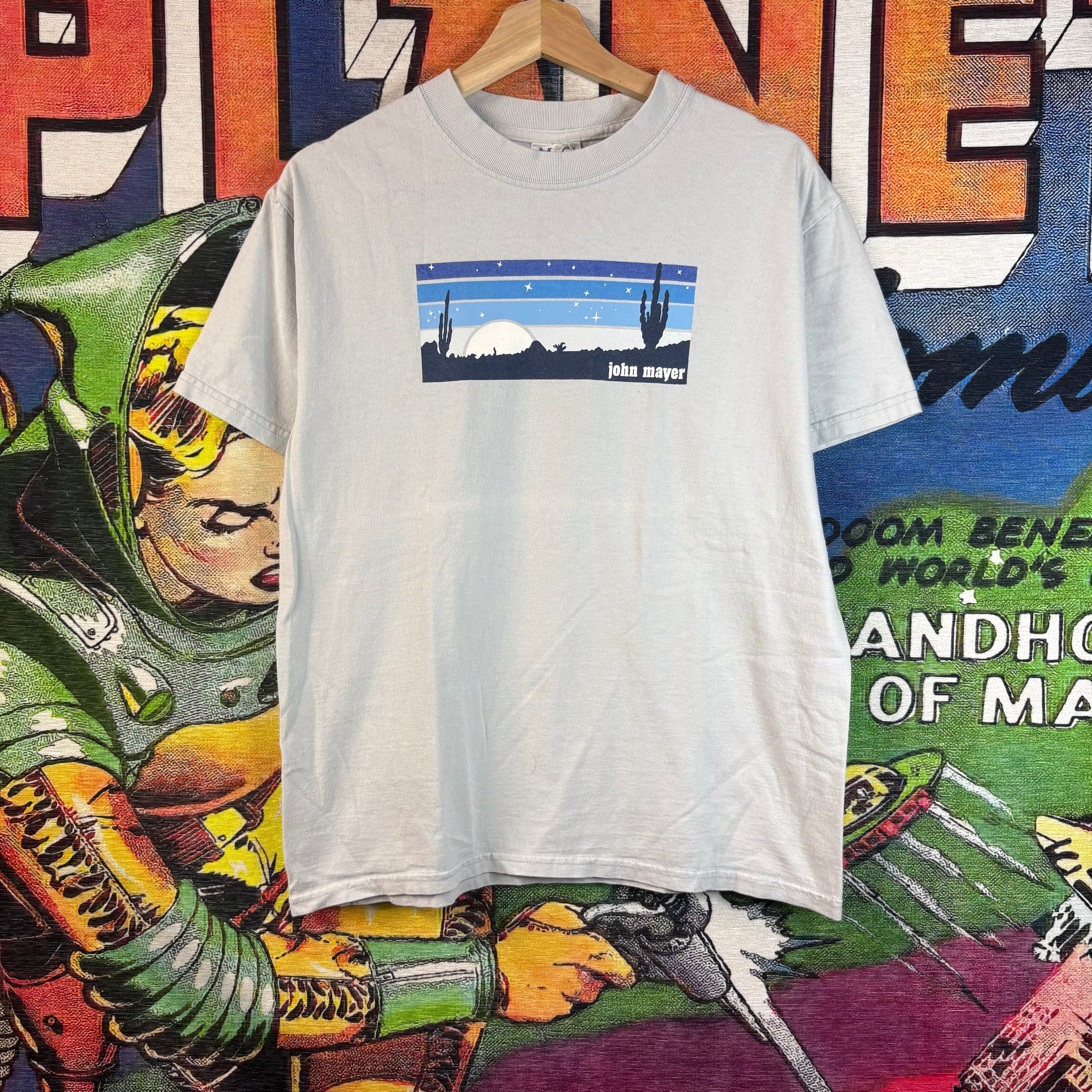 Y2K John Mayer 2002 Summer Tour Tee Size Medium 