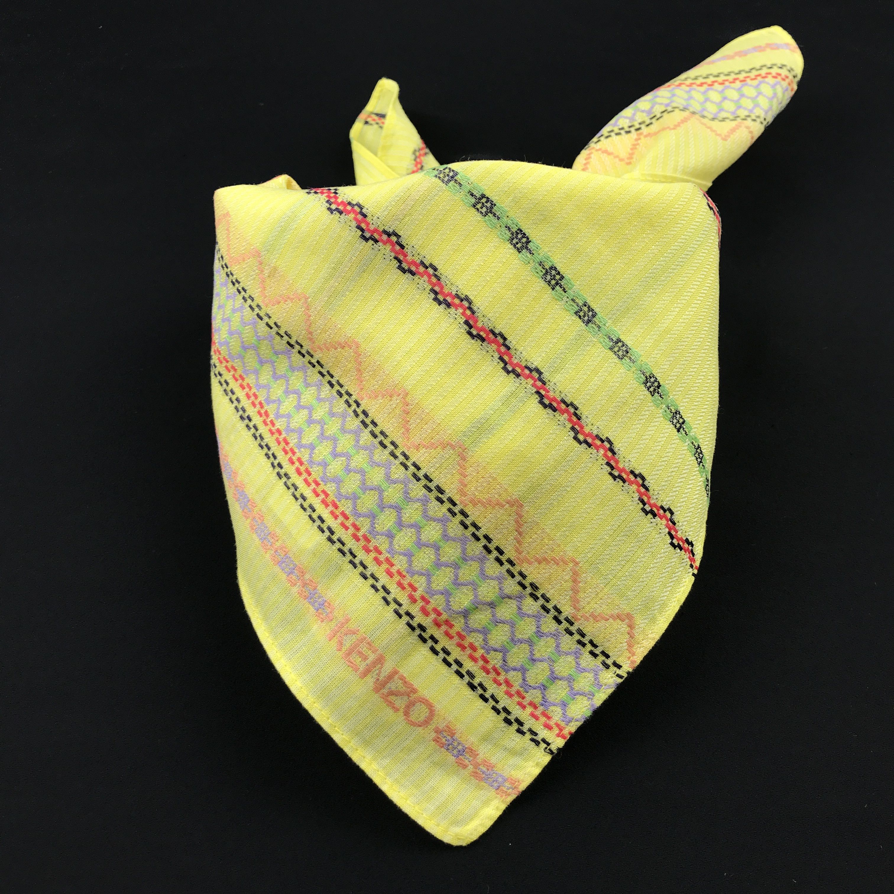 Japanese Brand × Kenzo × Vintage Vintage Kenzo Bandana Neckerchief Handkerchief Size ONE SIZE - 3 Thumbnail