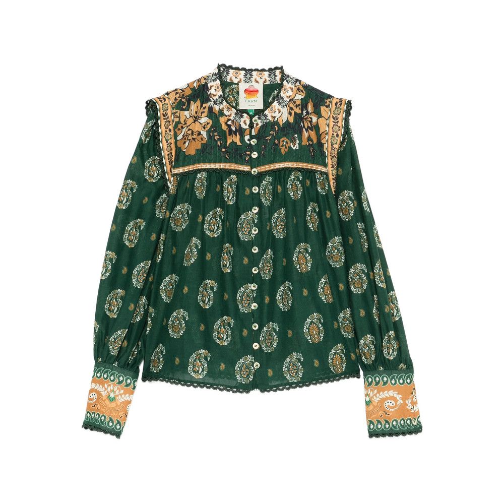 Farm Rio Farm Rio GREEN Tops - Blouses Size XS / US 0-2 / IT 36-38 - 1 Thumbnail