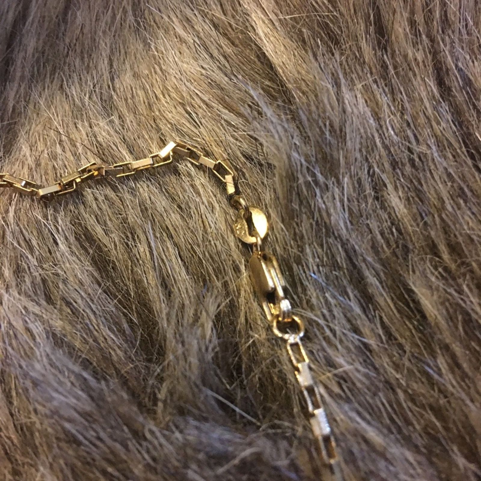 Vintage Vintage crystal heart gold tone box chain necklace Size ONE SIZE - 9 Thumbnail
