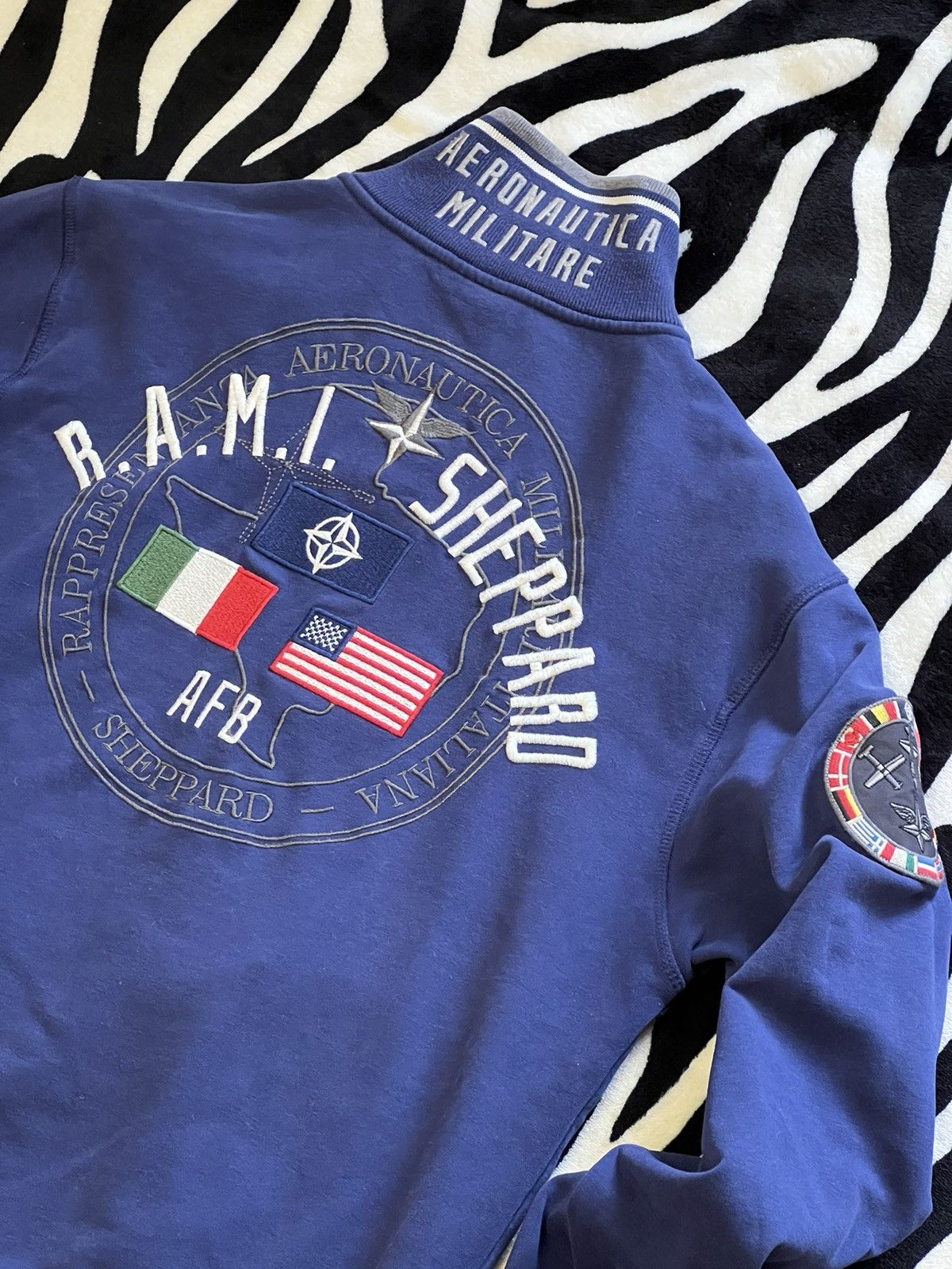 Aeronautica Militare Aeronautica Militare zipper sweatshirt military style AFB Size US M / EU 48-50 / 2 - 6 Thumbnail