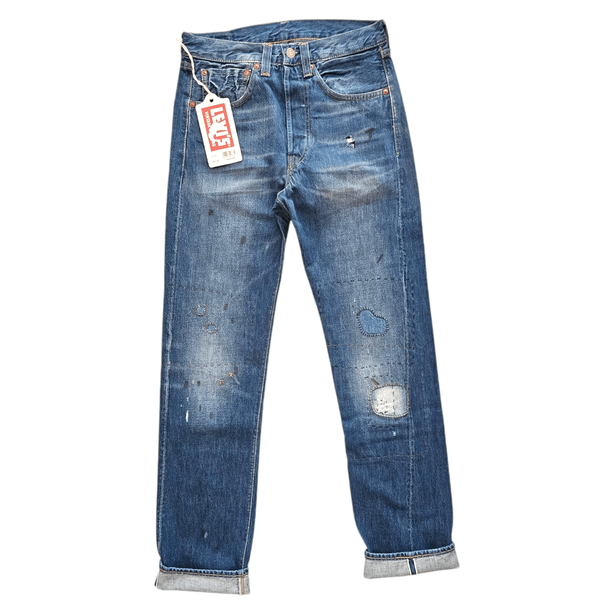 Levi's Vintage Clothing Levi's Vintage Clothing 1947 501 W28L34 Big E Selvedge Cone Size US 28 / EU 44 - 1 Thumbnail