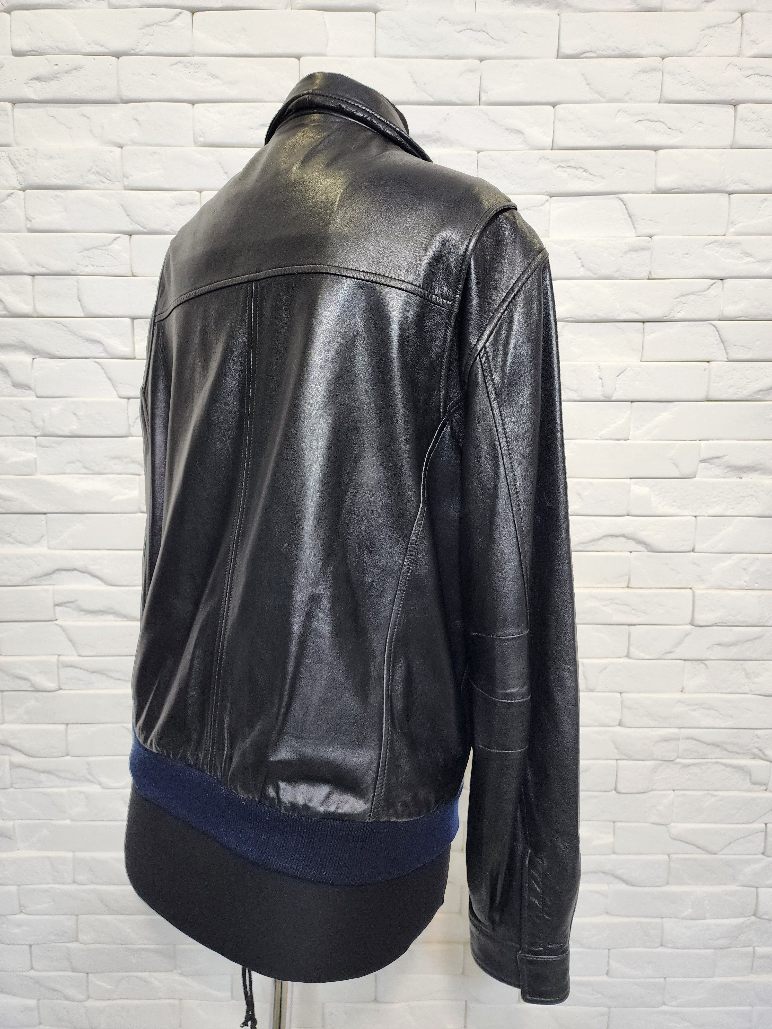 Pierre Cardin Exquisite Black Genuine Leather Jacket: Size US L / EU 52-54 / 3 - 6 Thumbnail