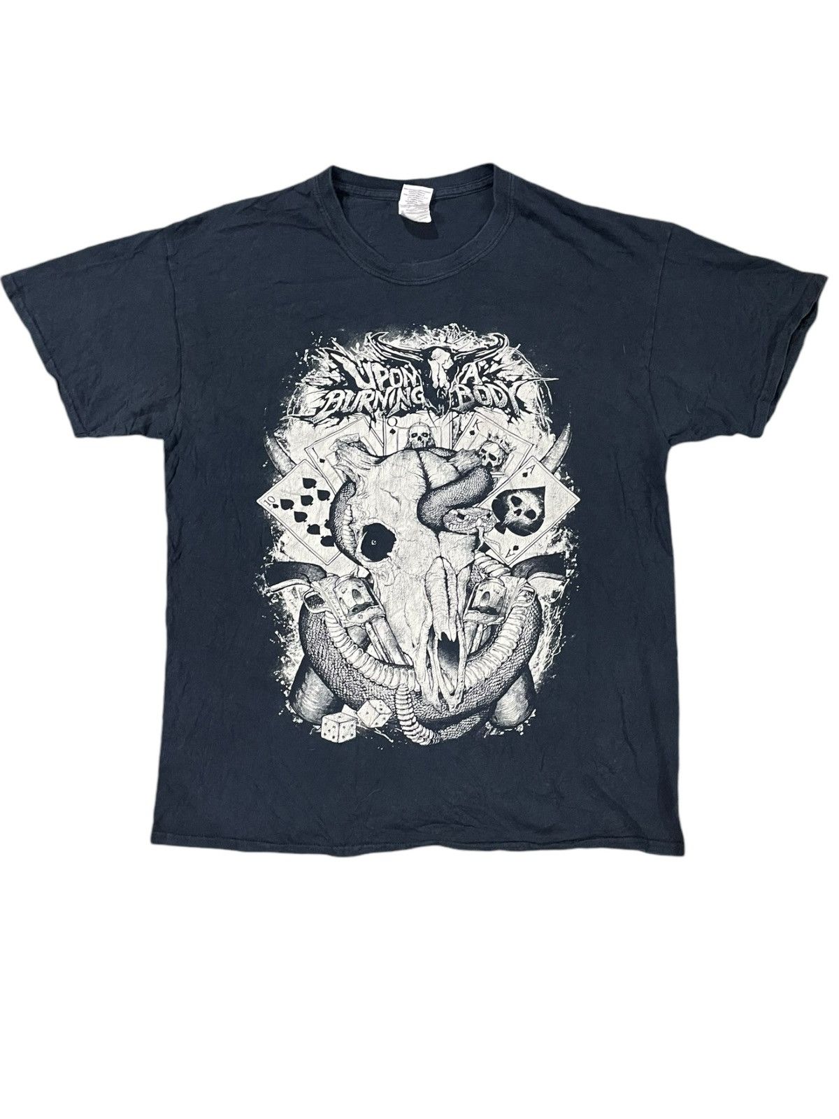 Band Tees × Vintage VTG Upon A Burning Body Metalcore Band Tee Size US L / EU 52-54 / 3 - 2 Thumbnail