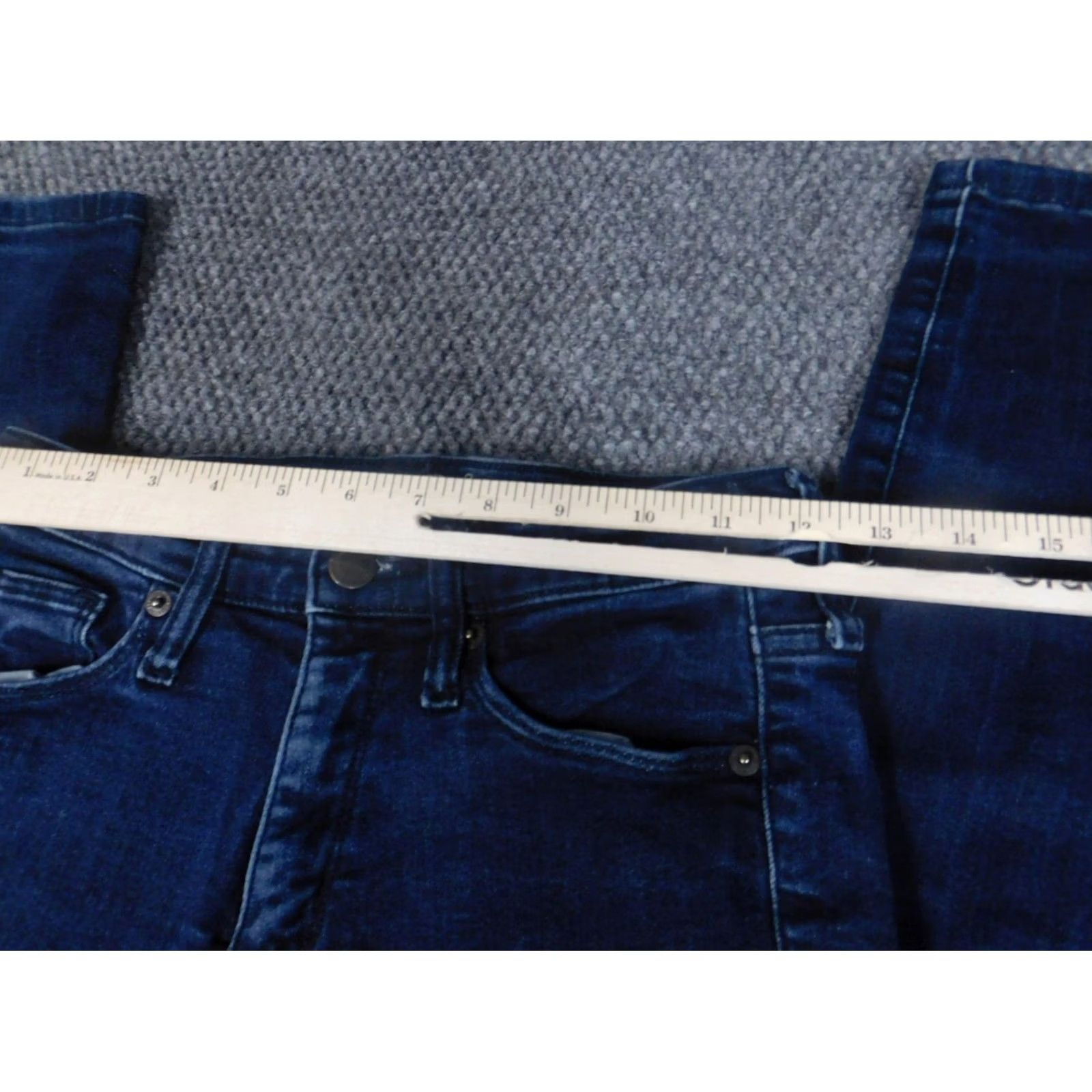 Vintage Universal Thread Jeans Womens 4 Blue Skinny Denim Zip Pockets 32in Regular Stretch Size 27" / US 4 / IT 40 - 3 Thumbnail
