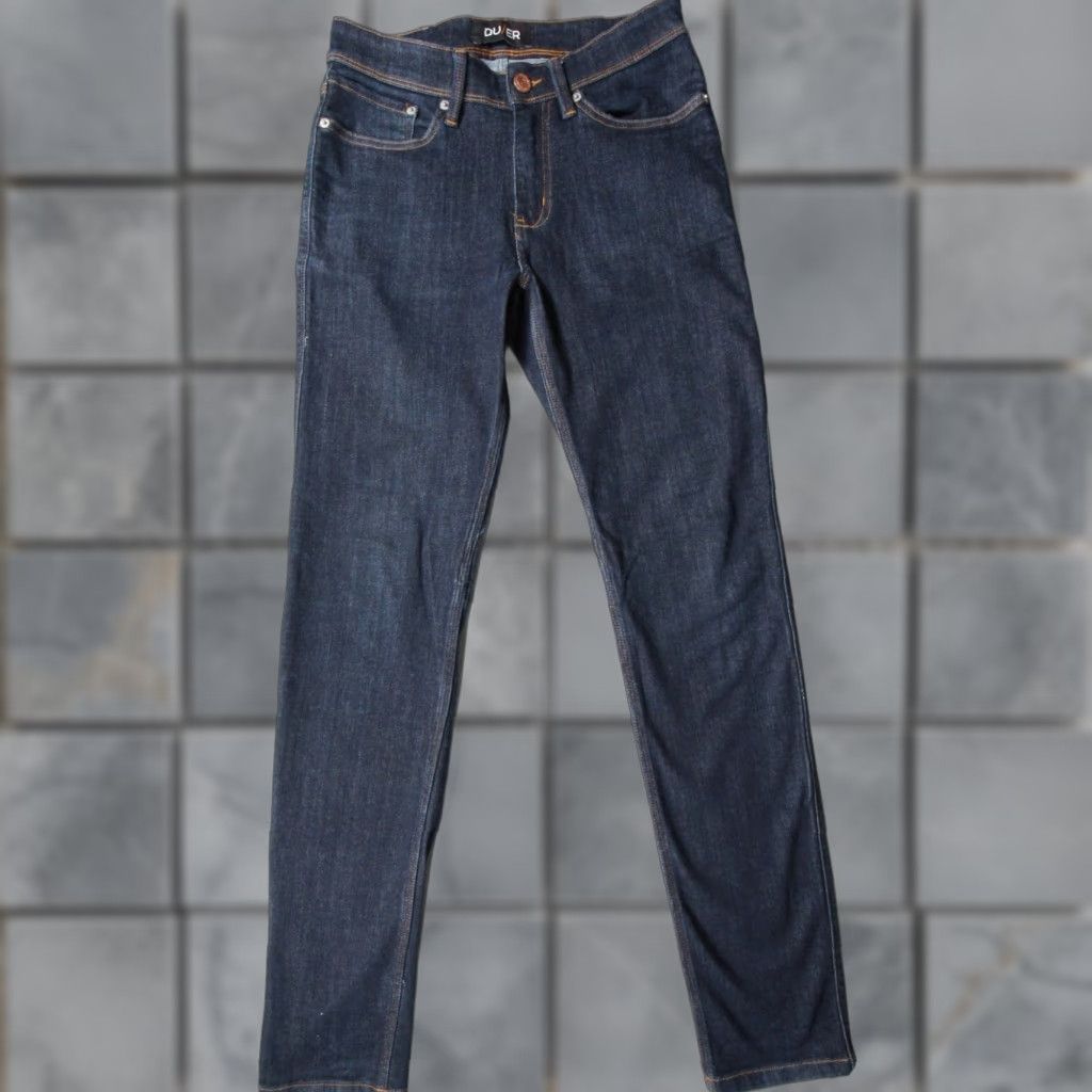 DUER DUER Jeans Mens 30x33 Blue Denim Pants Slim Fit Stretch 5-Pocket Design Casual Casual Size US 30 / EU 46 - 1 Thumbnail